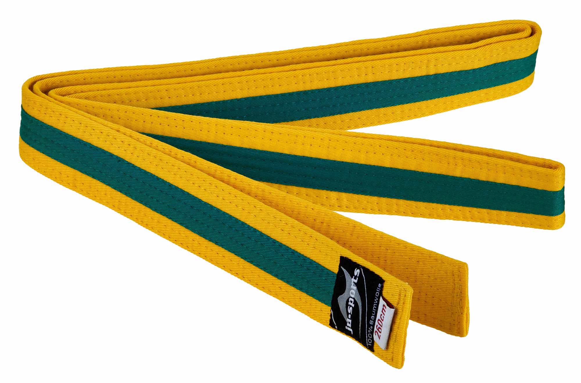 Ju-Sports budo belt yellow/green/yellow