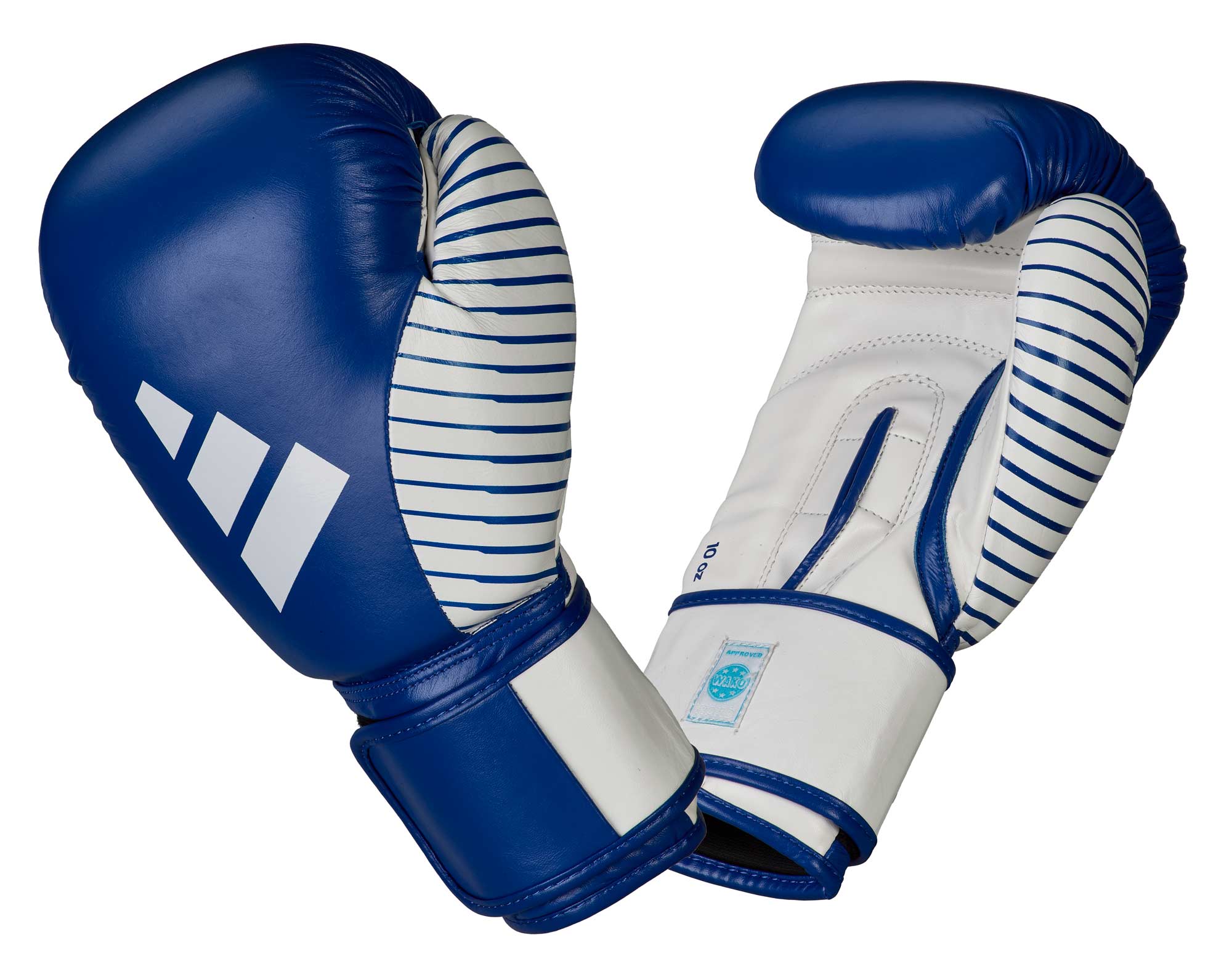 adidas Kickboxing Wettkampfhandschuh blue/white, adiKBWKF200