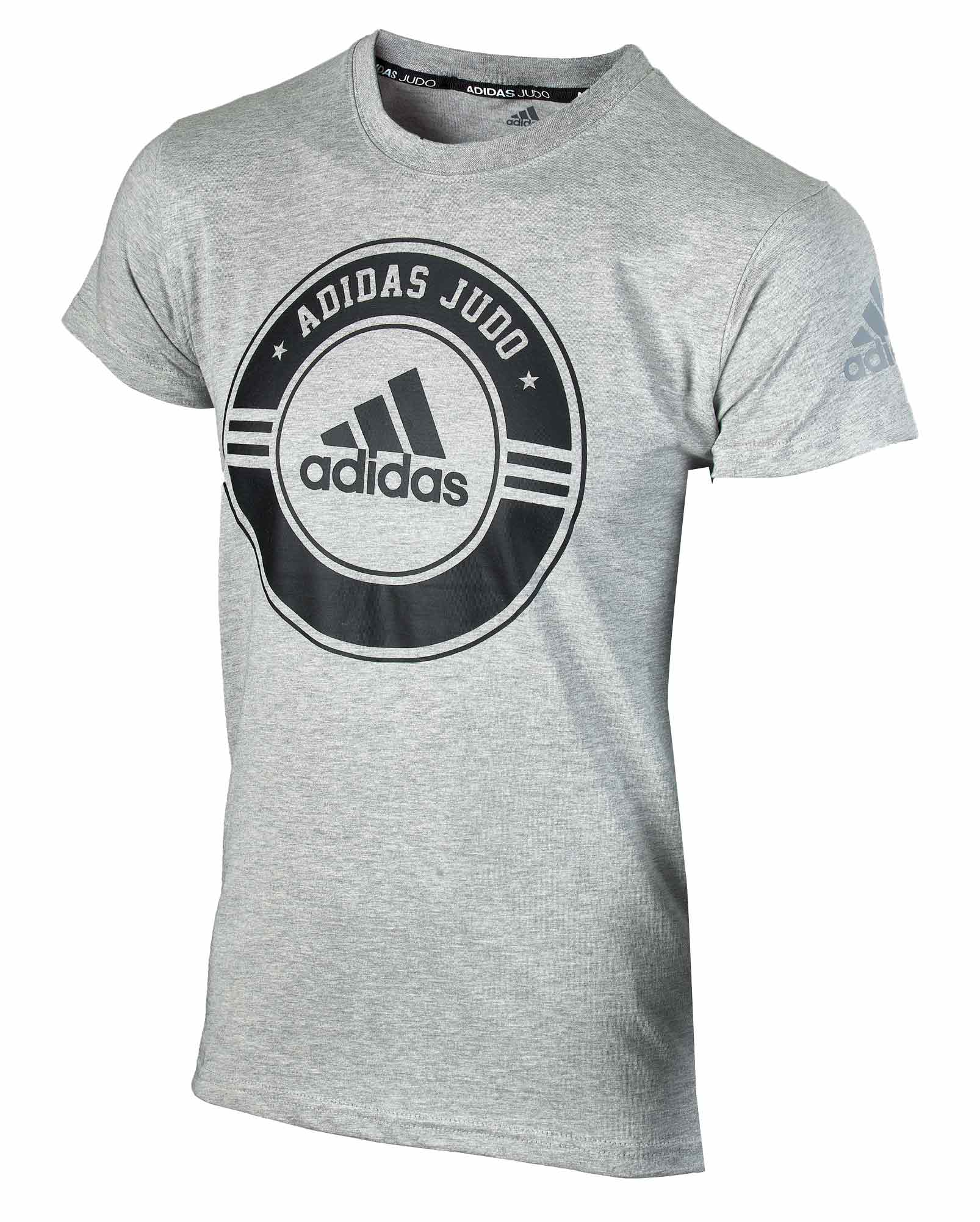 adidas Community Line T-Shirt Judo Circle adicsts01J grey/black