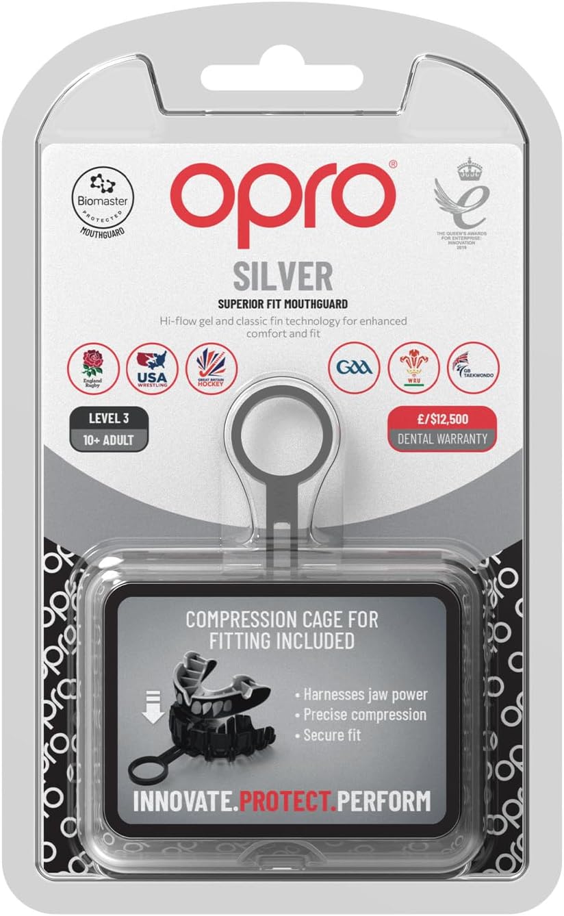 OPRO Mouthguard Silver Senior 2022 edition