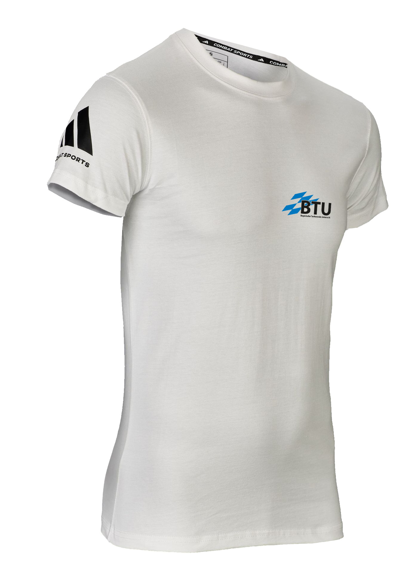 T-Shirt, Weiß, Kurzarm, BTU-Logo, Grafikshirt