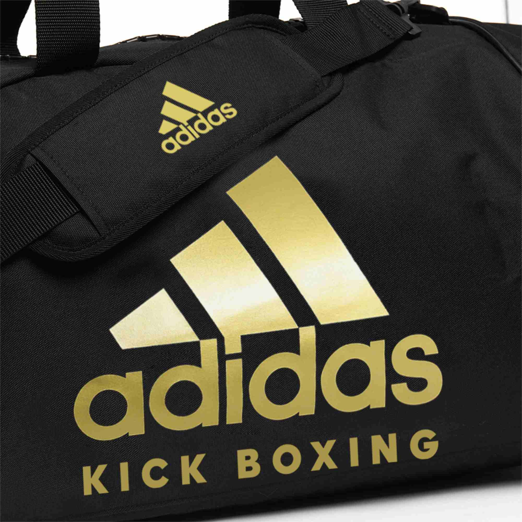 adidas 2in1 Bag Kickboxing black/gold Nylon, adiACC052KB