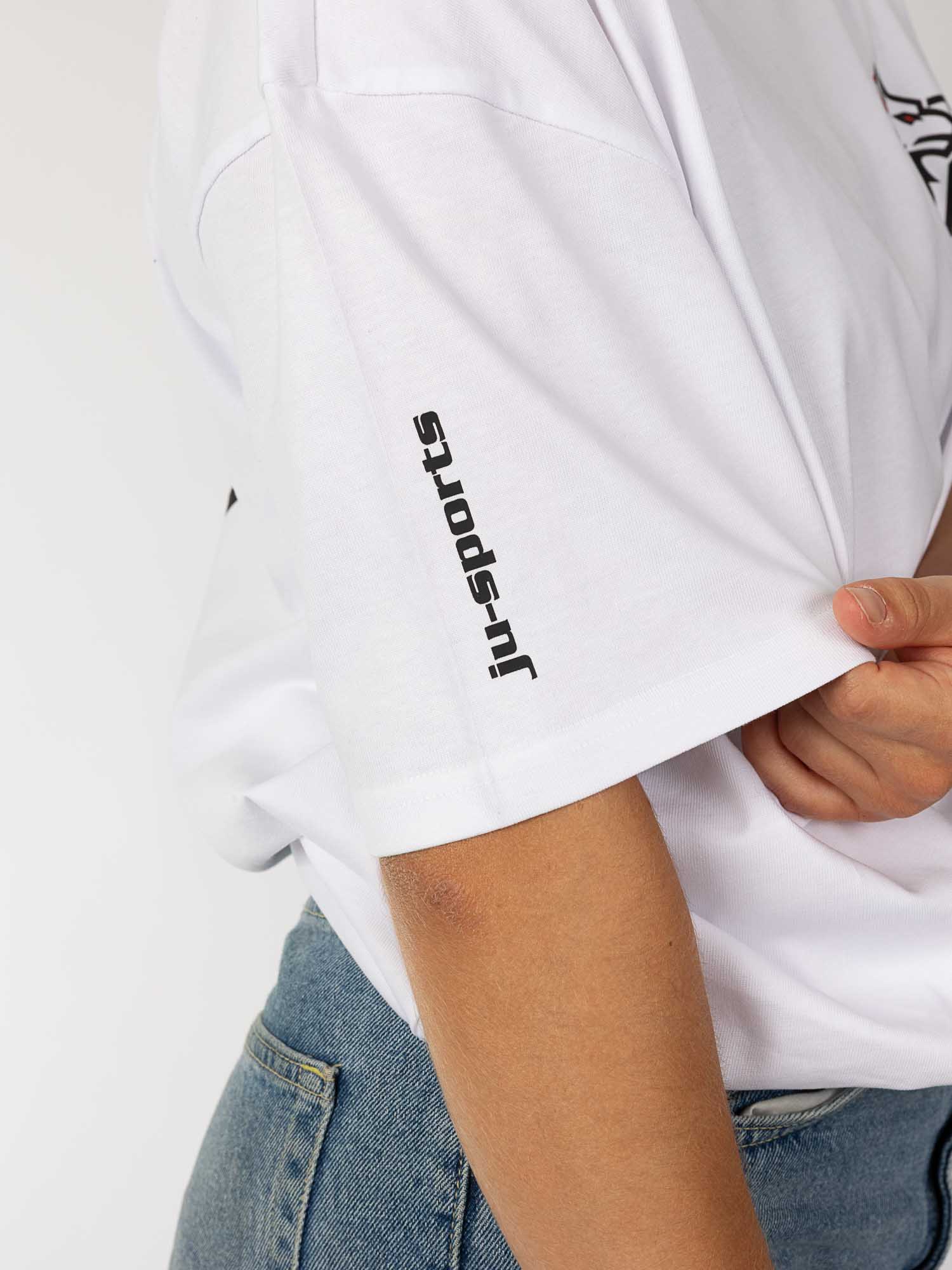 kurzarm, T‑Shirt, weiße T-Shirt, Sportswear, Logo-Text