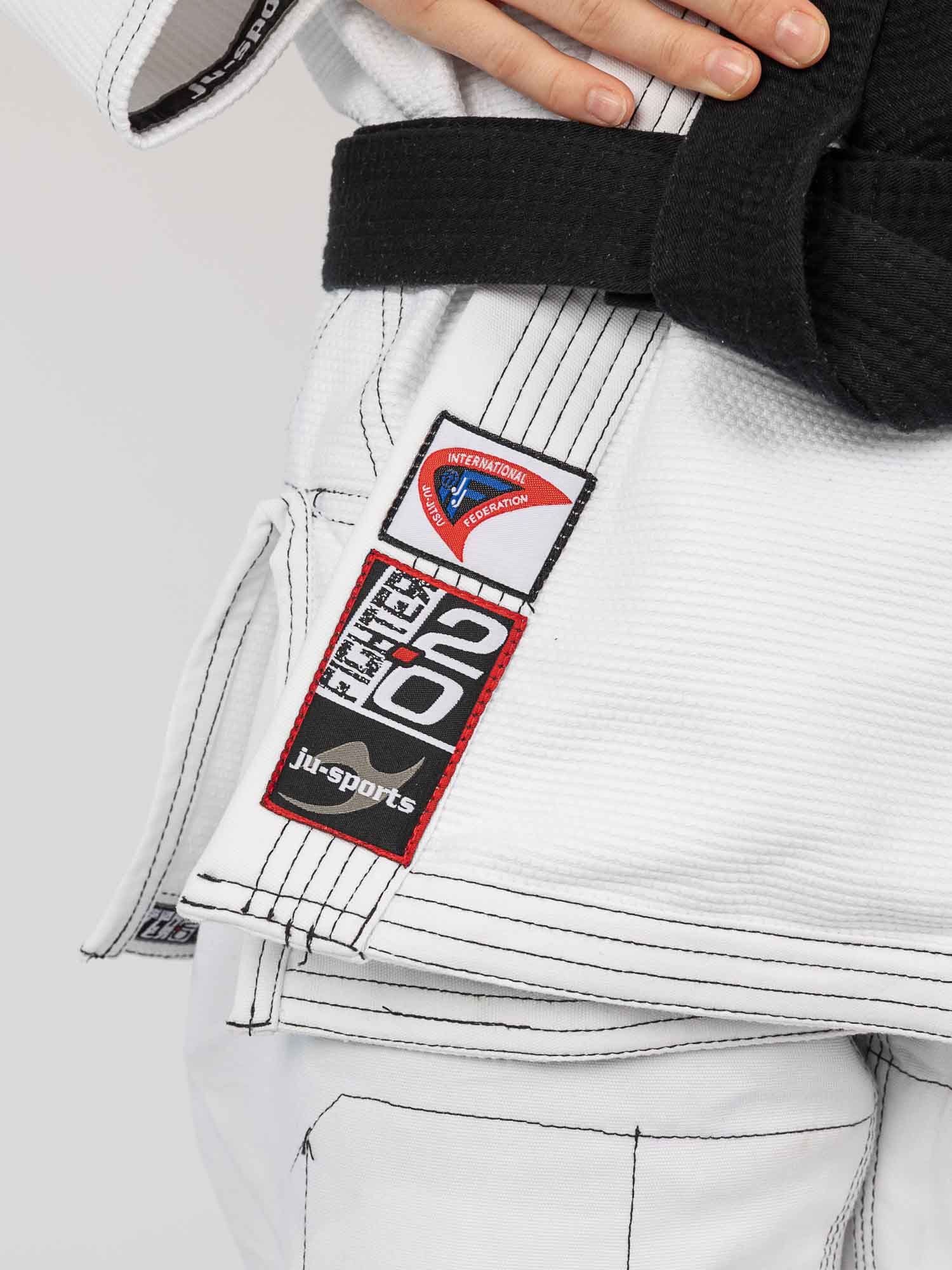 Jiu-Jitsu Gi, Kimono, Karobesatz, Gürtel, Patch-Labels