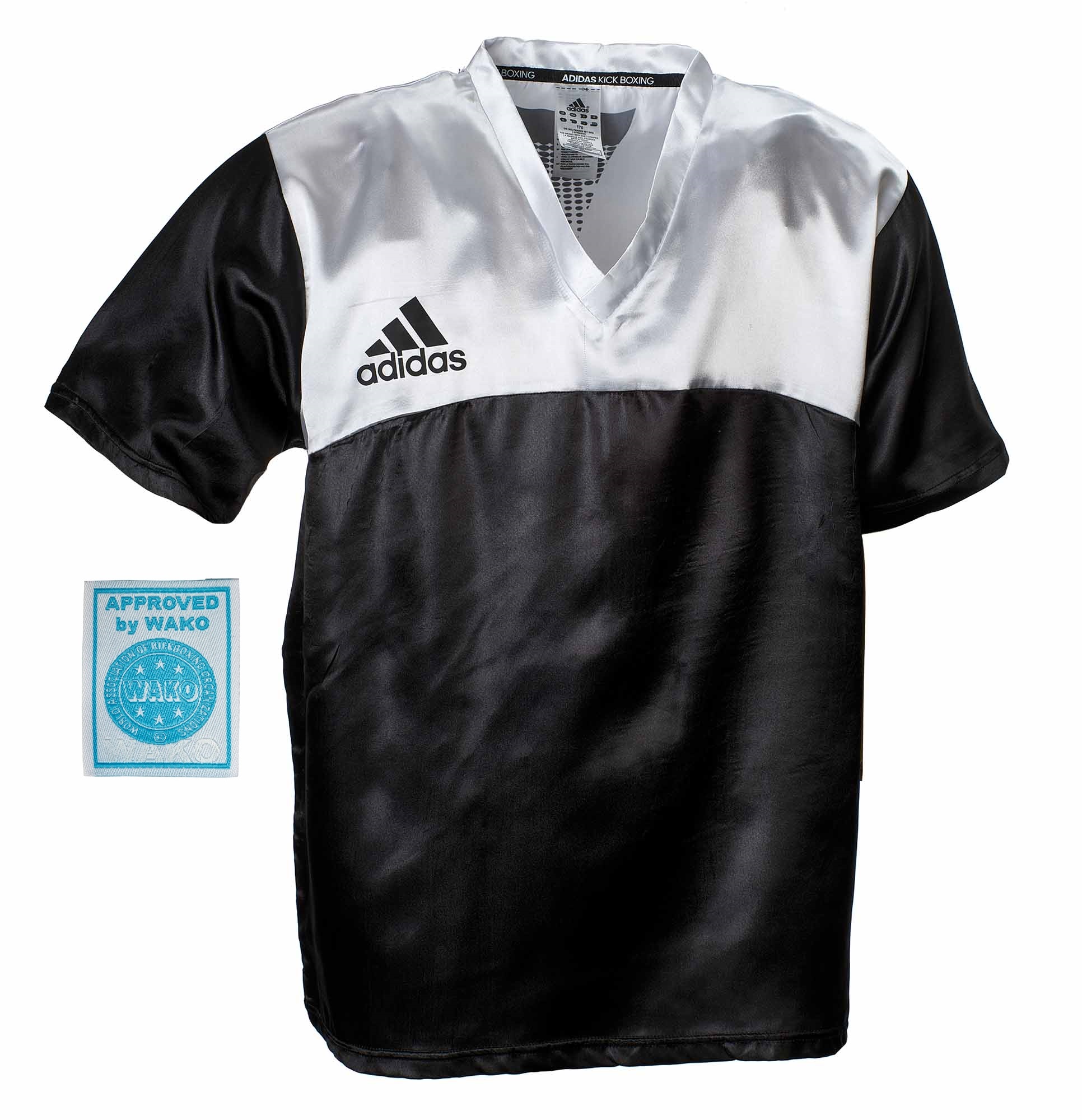 adidas kick boxing shirt adiKBUN100S, black/white