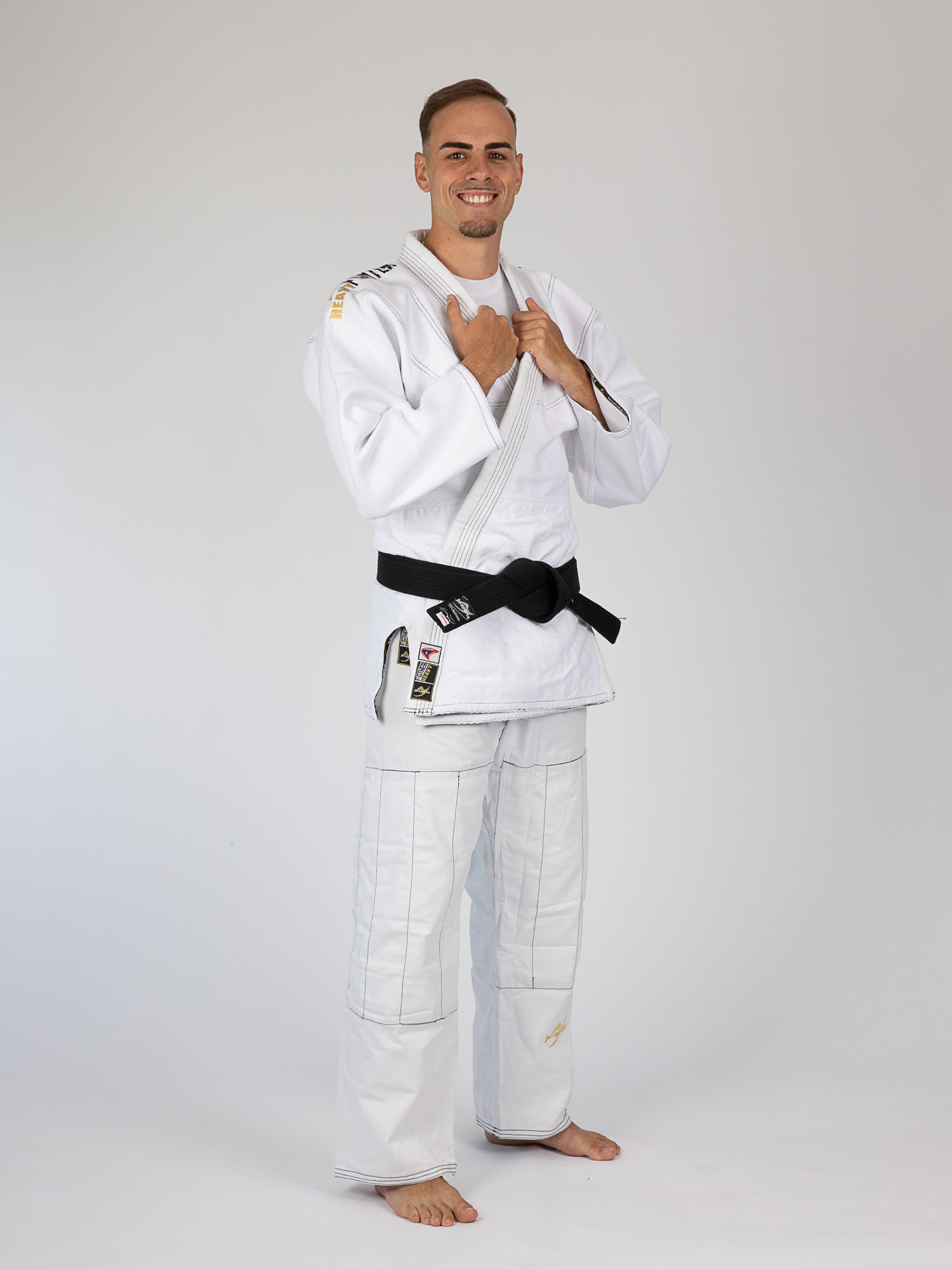 Judo gi, Judogi, weiß, Gürtel, Patches