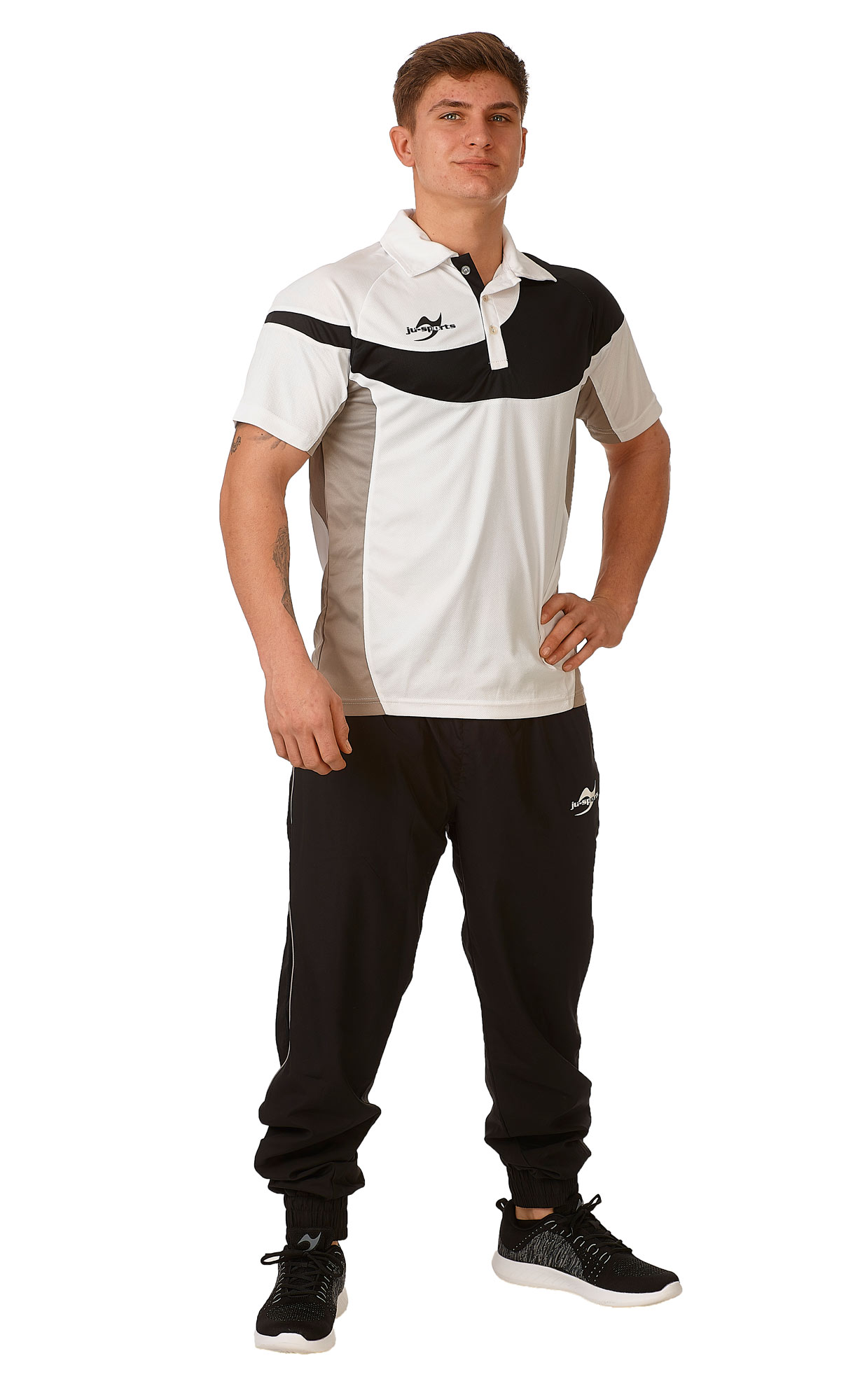 Taekwondo Dojang Bautzen Teamwear Element C1 Polo weiß