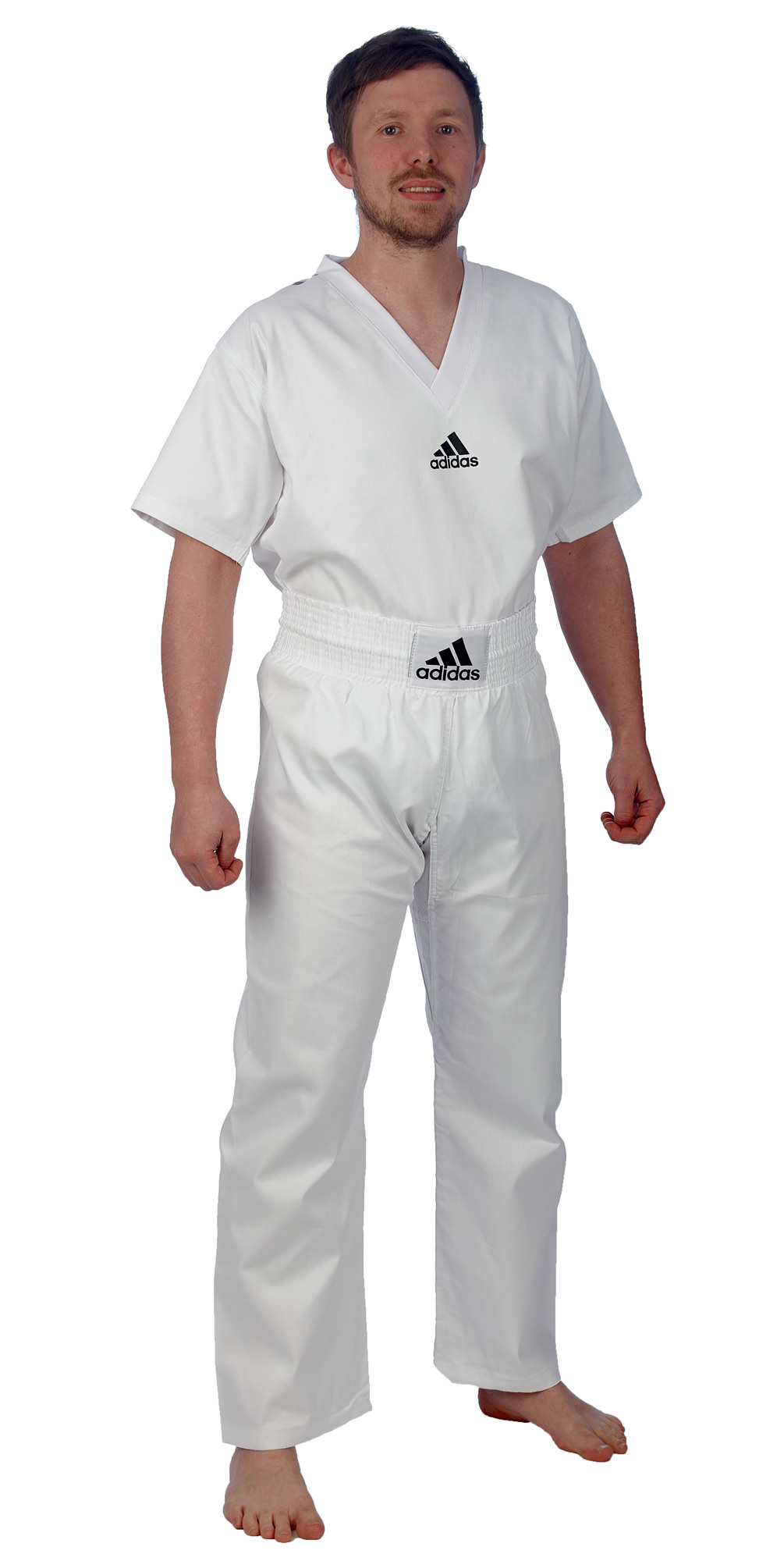 adidas Kickbox-Uniform "Club" weiß, adiKBUN20