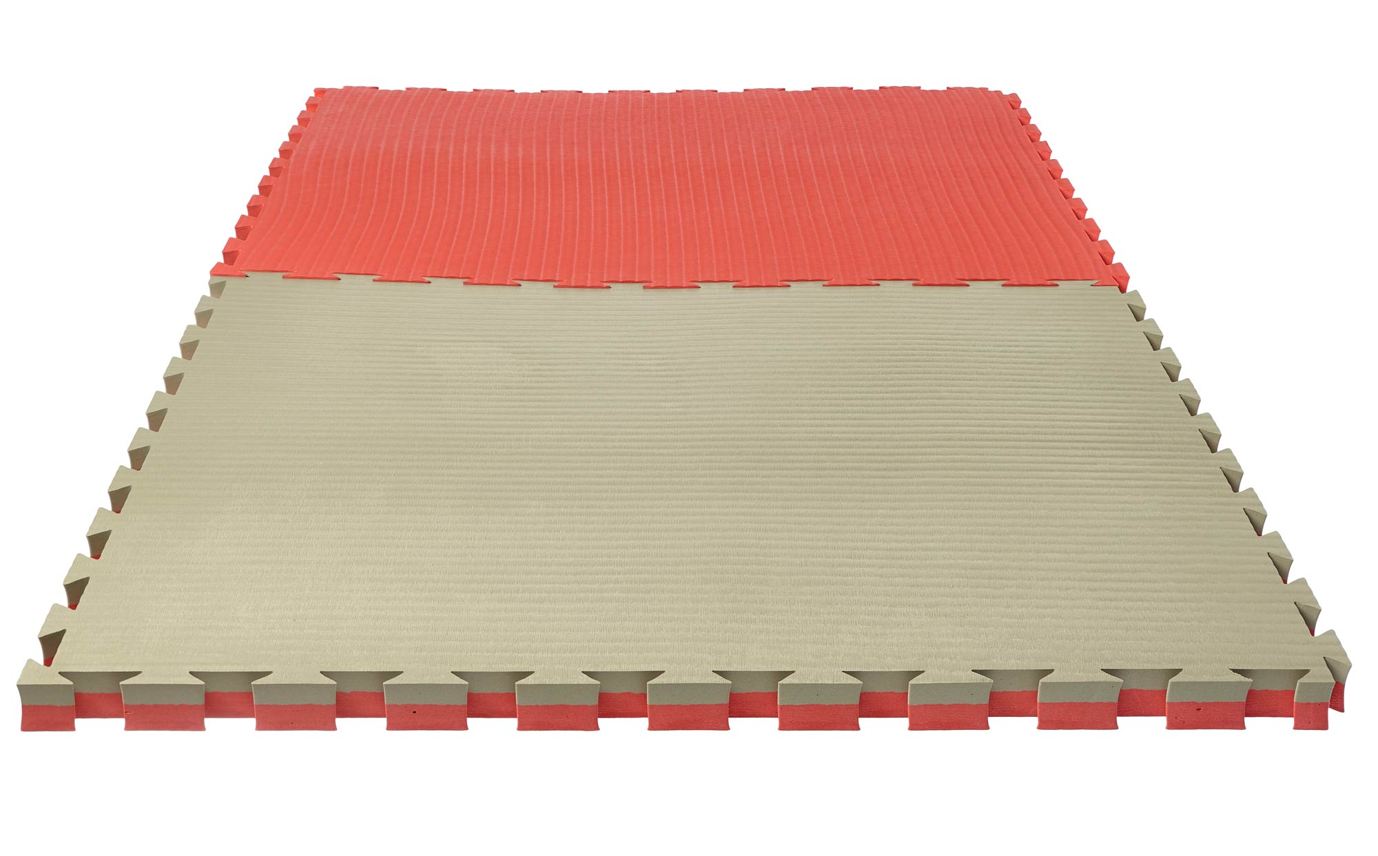 Puzzlematte Pro Tatami 4 cm rot/klassisch grün Wendematte