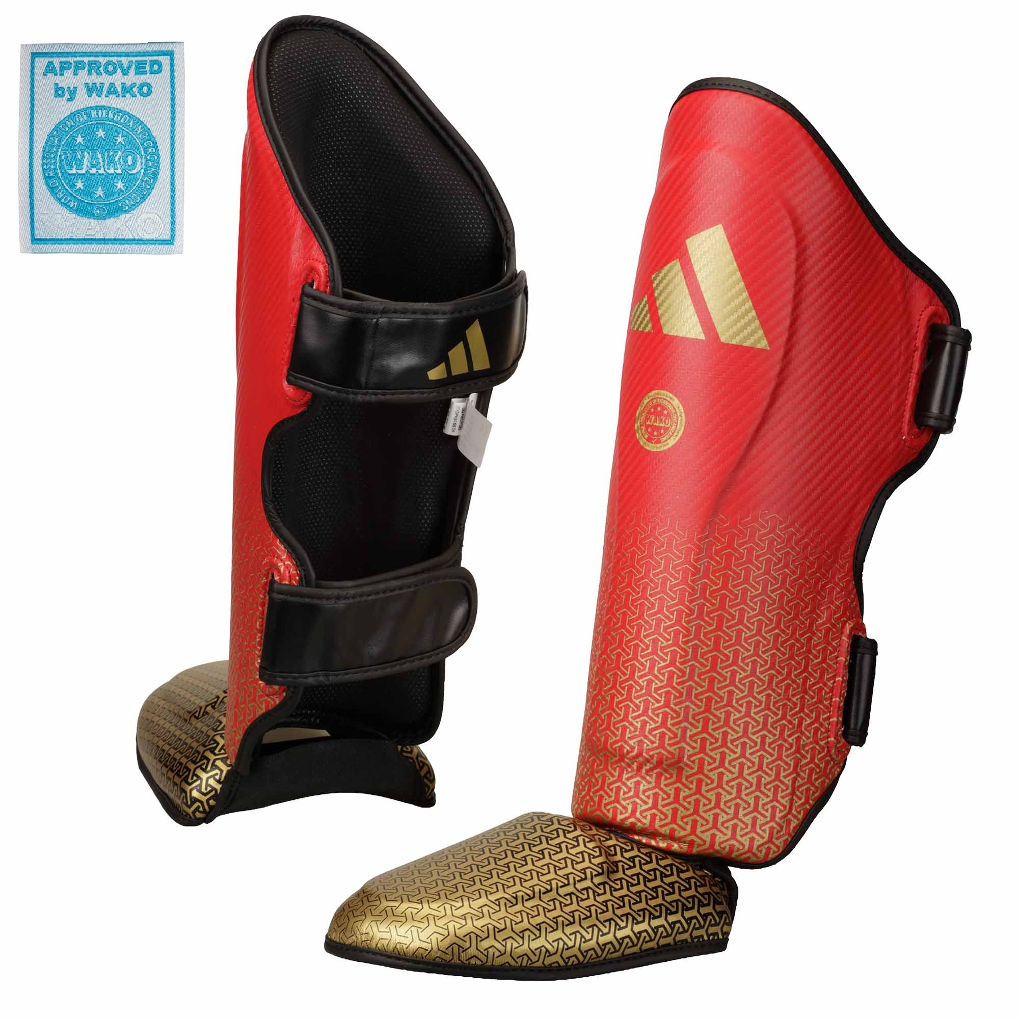 adidas shin & instep protector adiKBSI300 red/gold