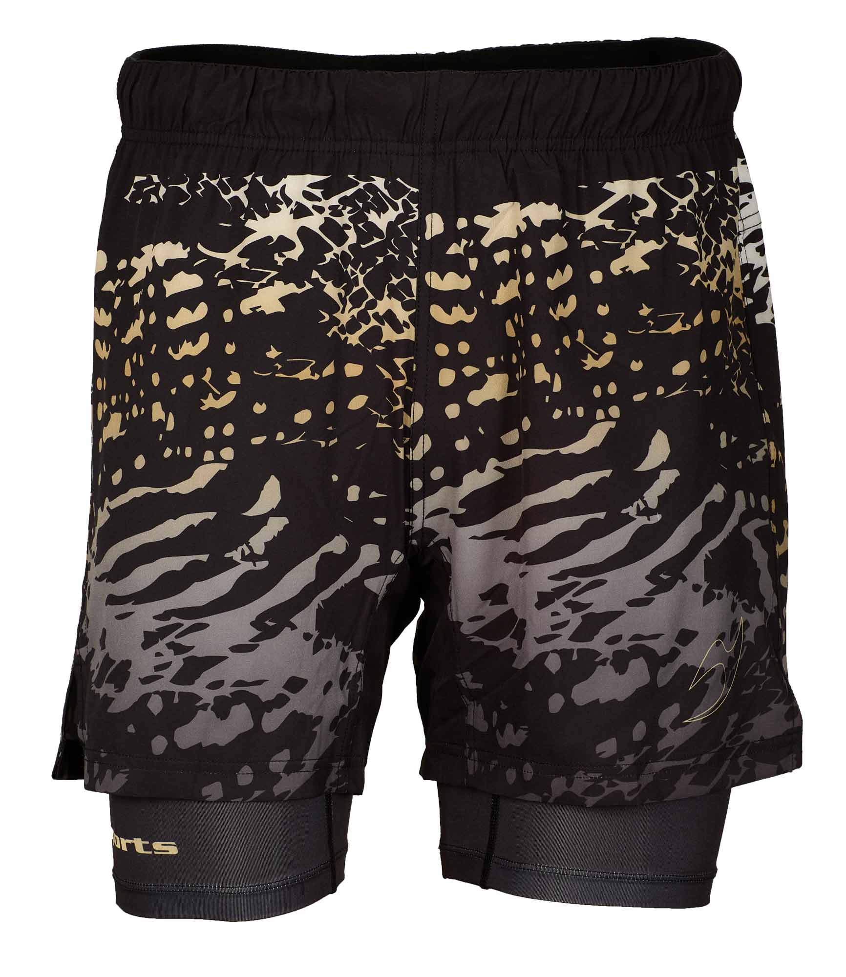 Grappling shorts flex double black/black