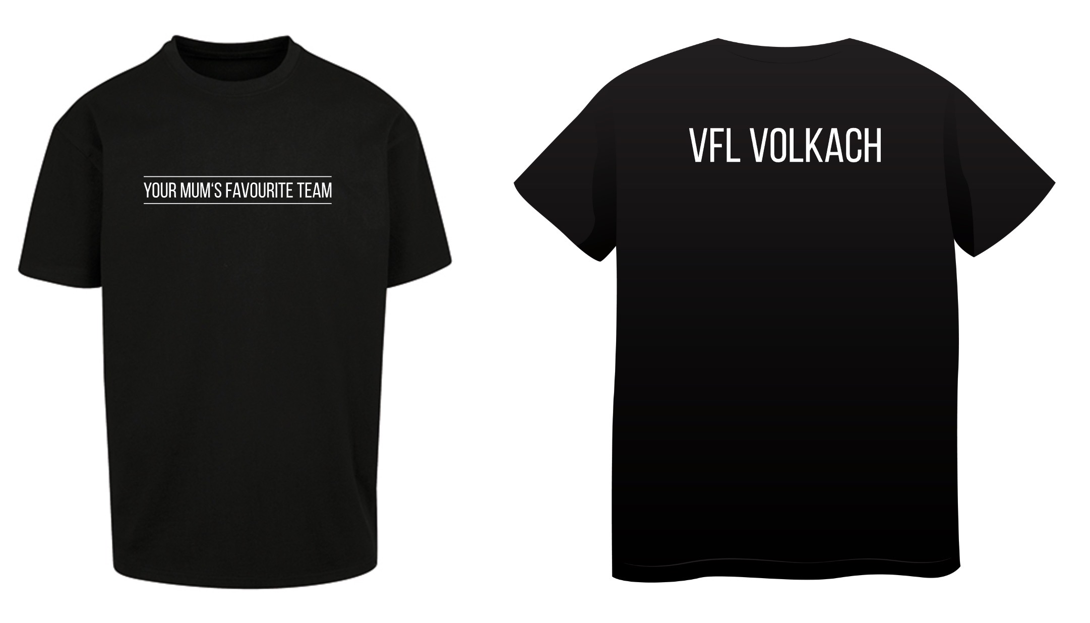 VfL Volkach Motivshirt Oversize "Favorite Team" schwarz