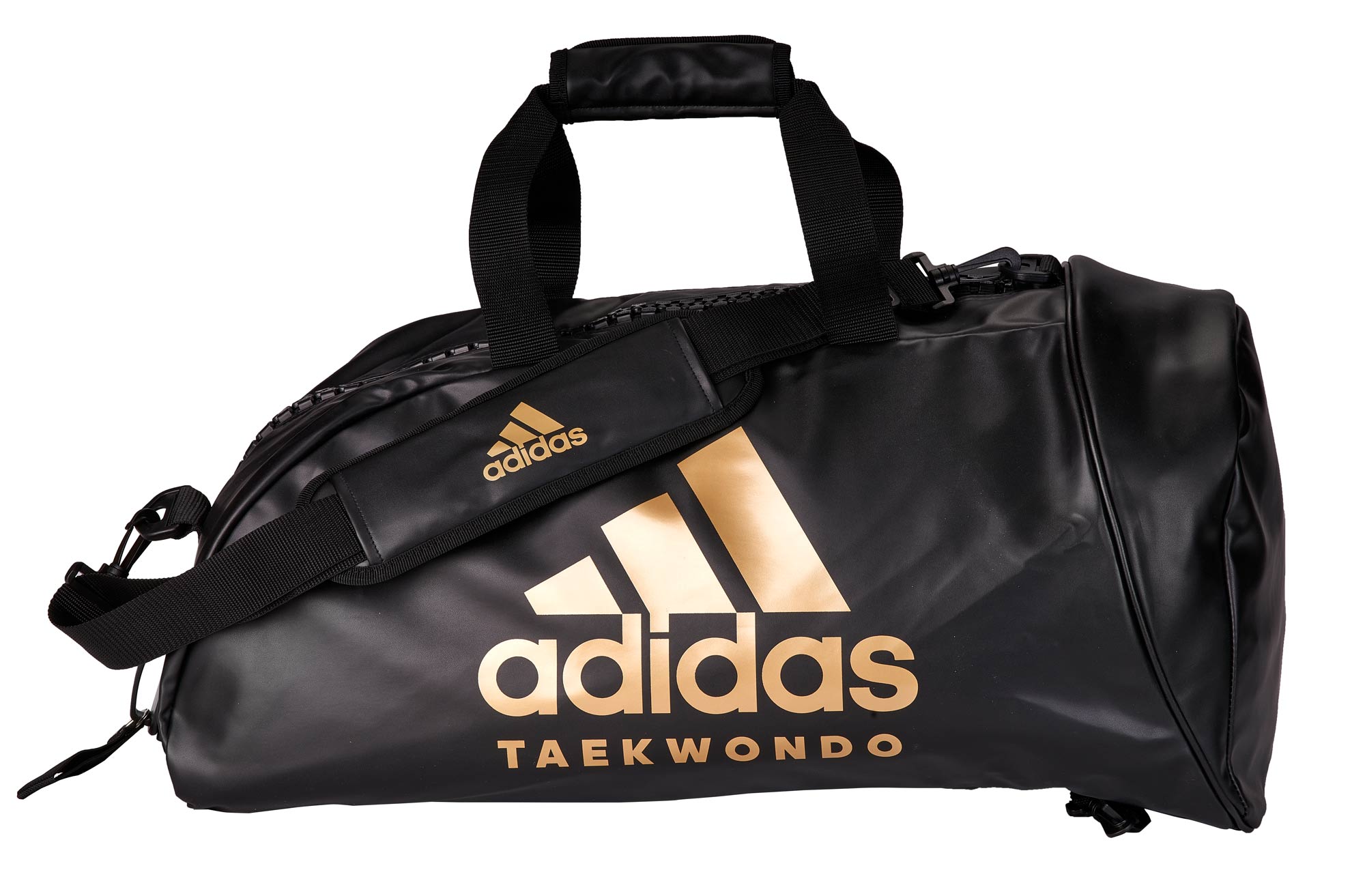 adidas 2in1 Bag Taekwondo black/gold PU, adiACC051T