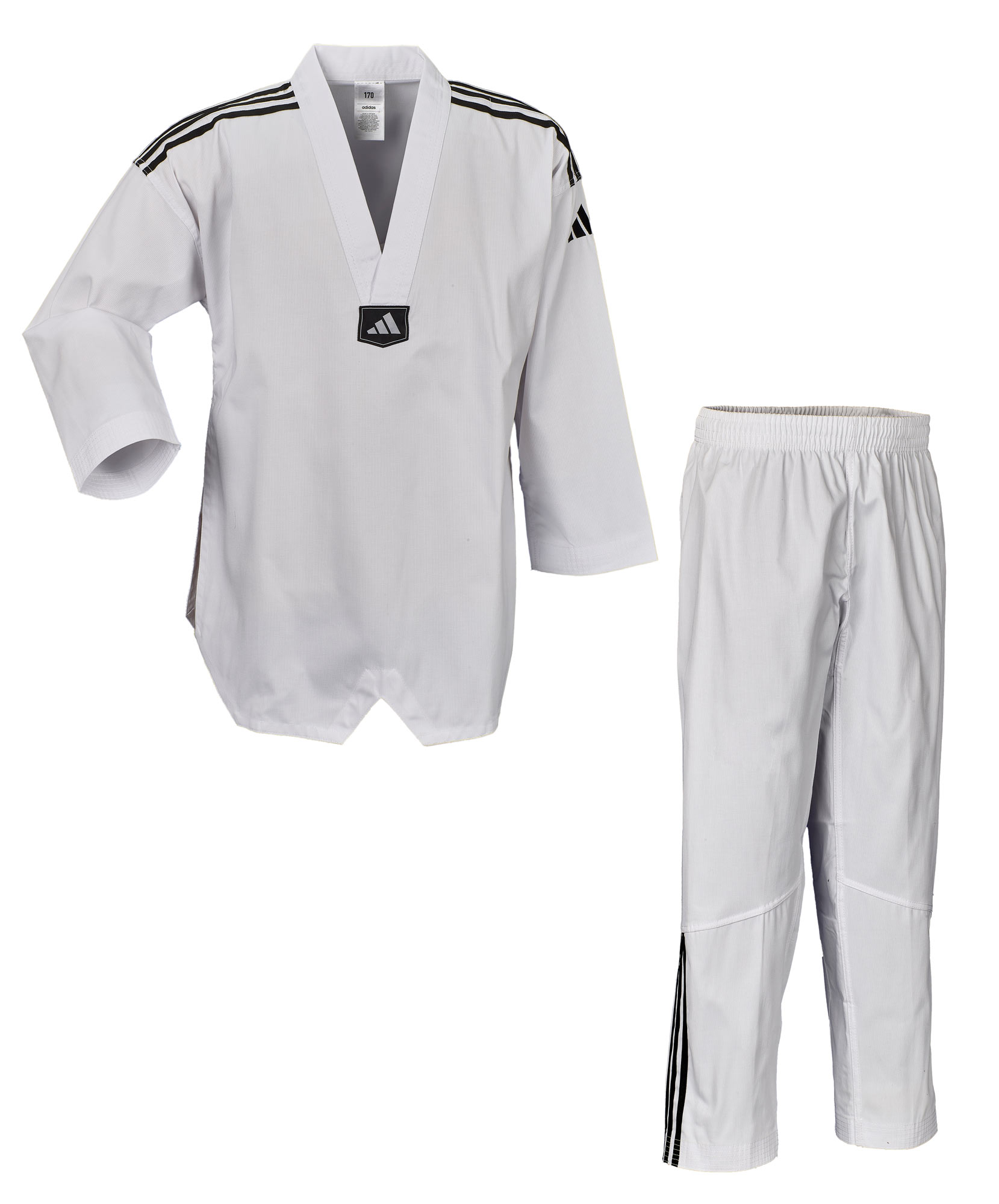 adidas TKD dobok adi club ADITCB02 white collar / black stripes