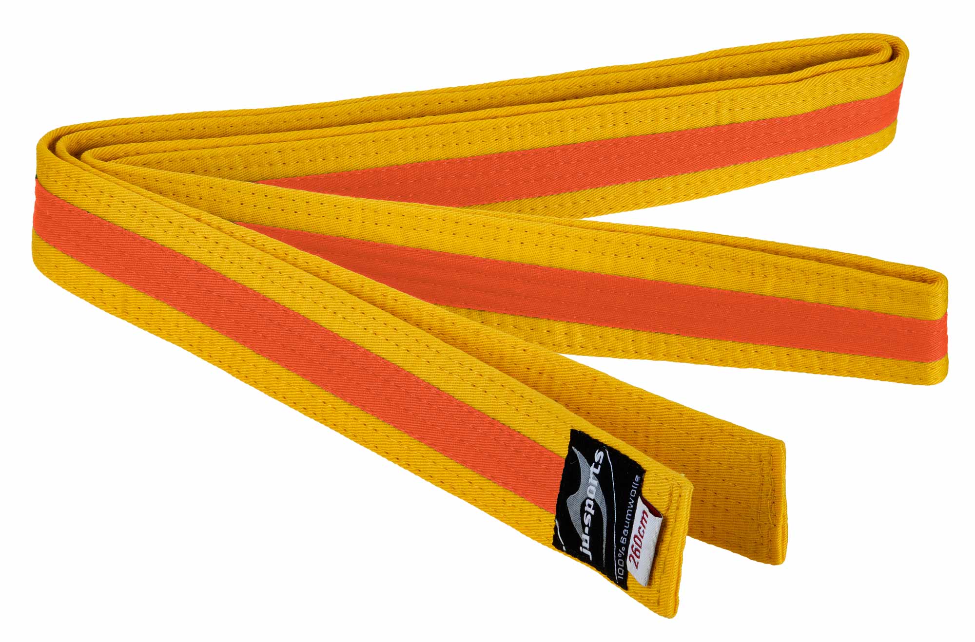 Ju-Sports budo belt yellow/orange/yellow