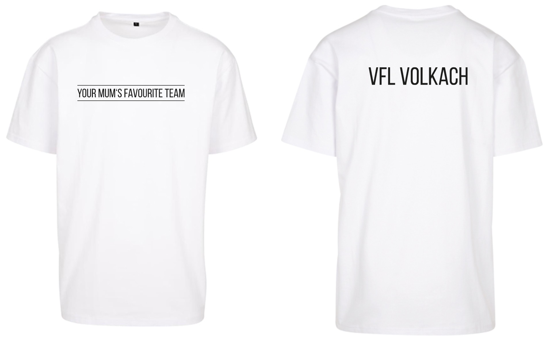 VfL Volkach Motivshirt Oversize "Favorite Team" weiß