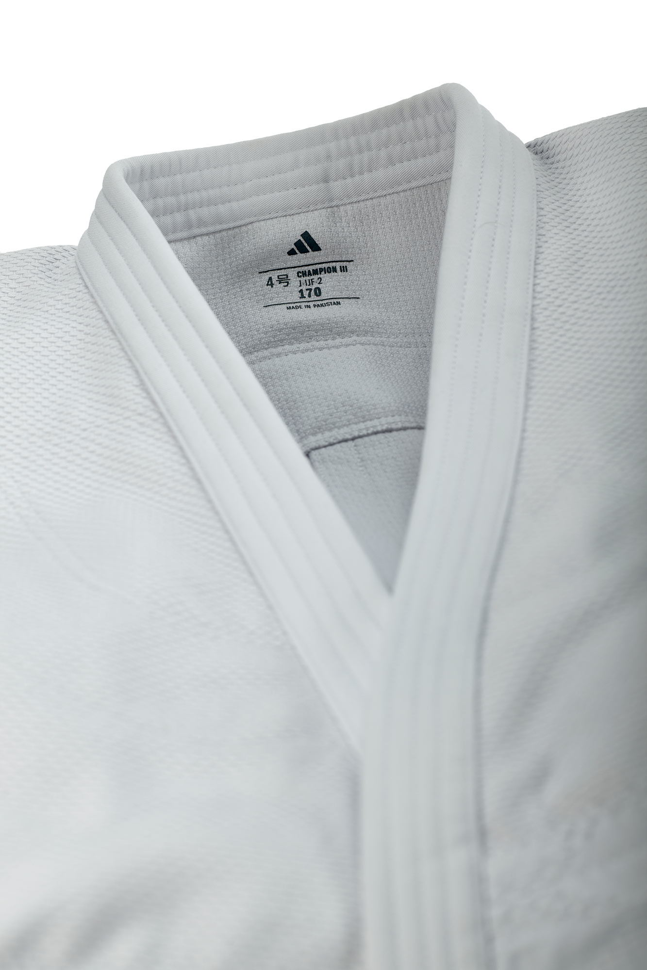 adidas judo jacket CHAMPION III IJF - Model 2 JIJF3-LJ white Logo only