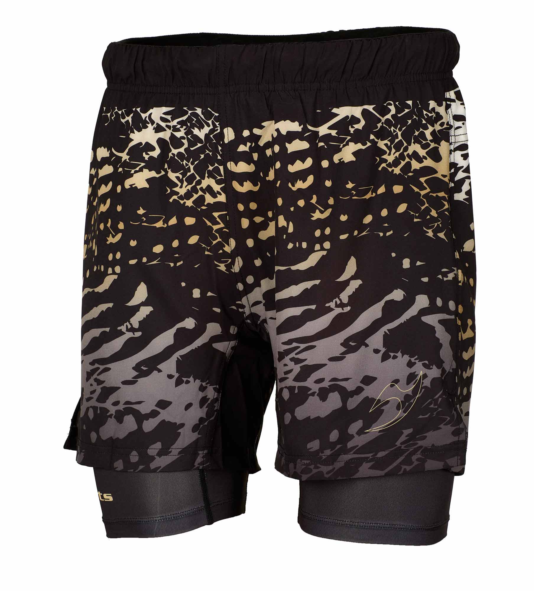 Grappling shorts flex double black/black