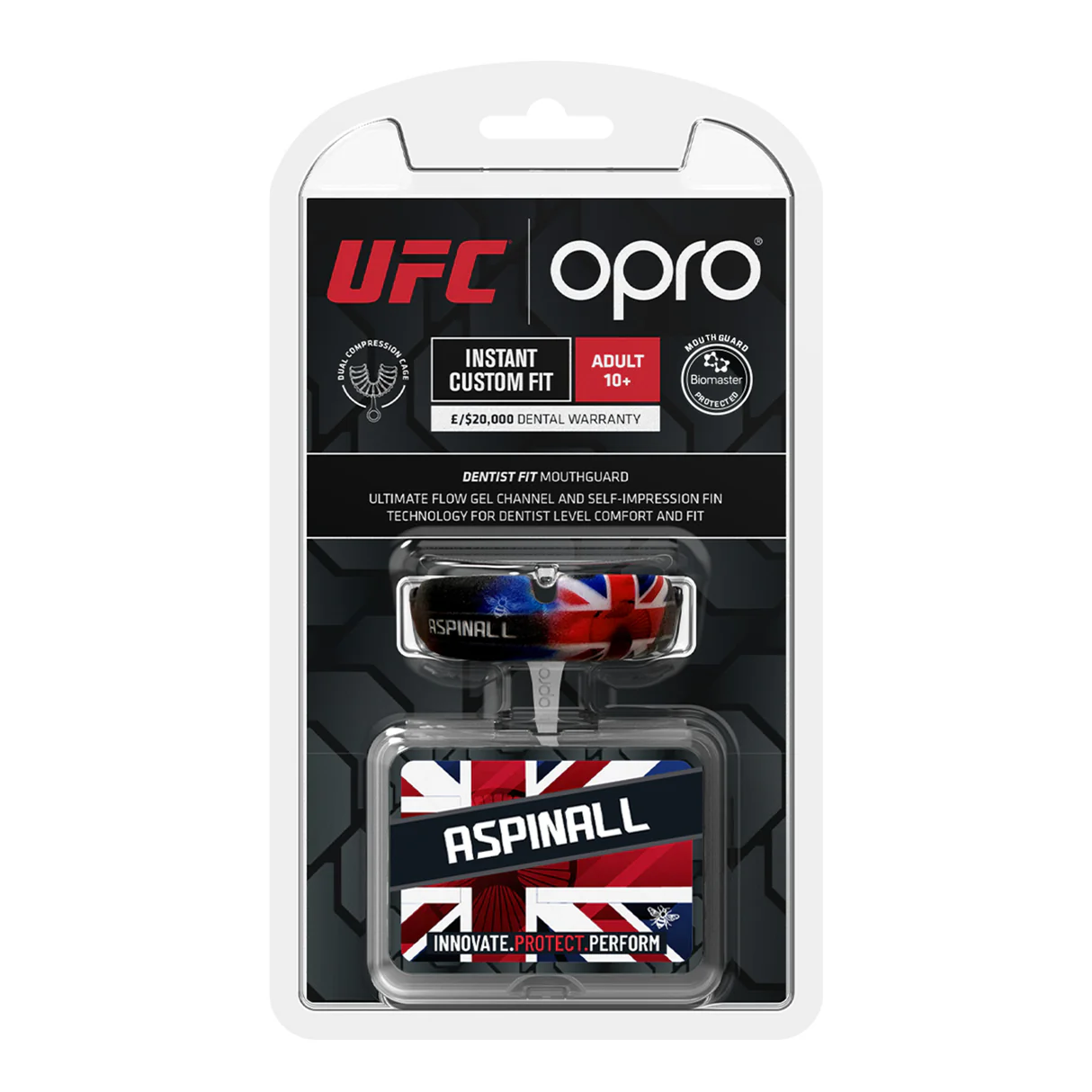OPRO Zahnschutz Instant Custom Fit UFC Fighter Senior Aspinall