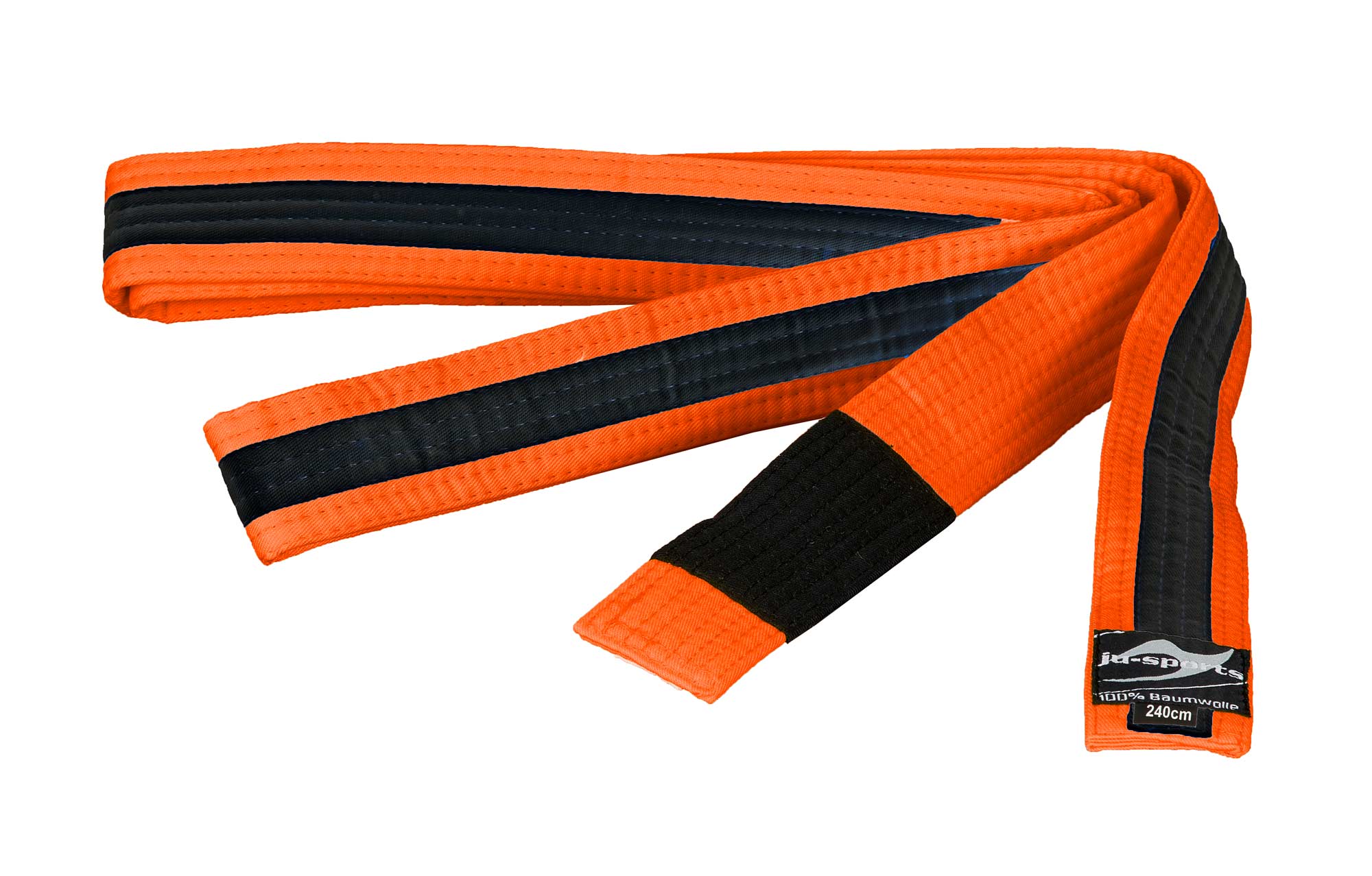 Ju-Sports striped BJJ belt orange/black/orange