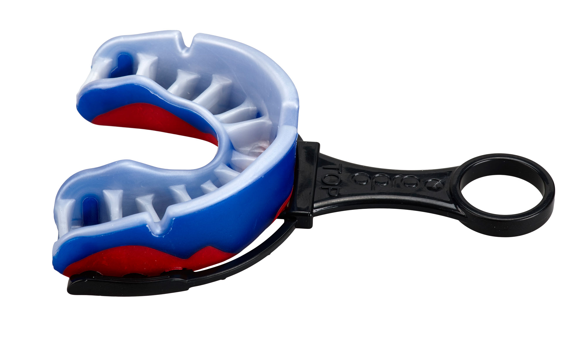 OPRO Mouthguard Platinum Level Senior blue/pearl/red