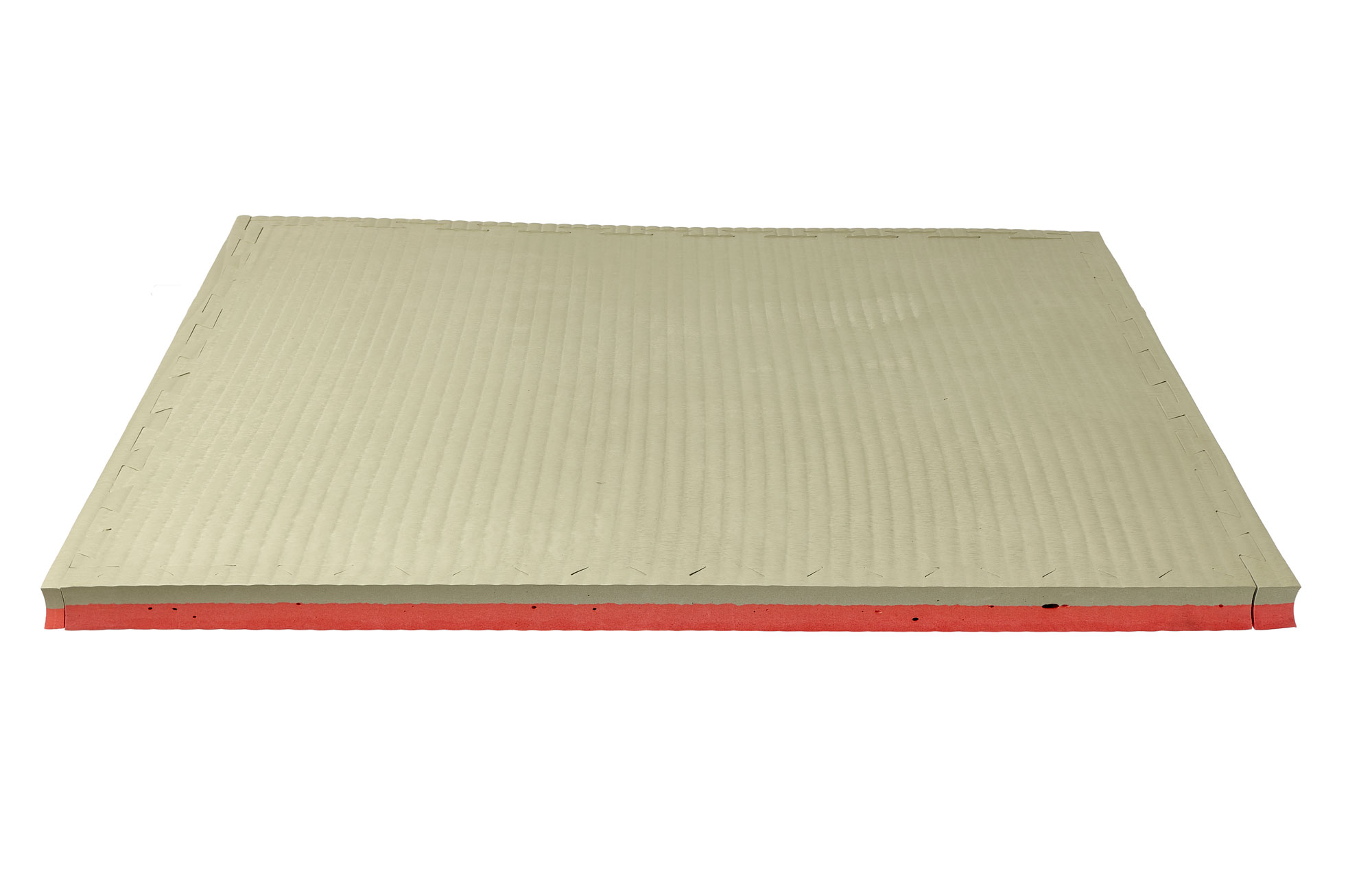 Puzzlematte Pro Tatami 4 cm rot/klassisch grün Wendematte