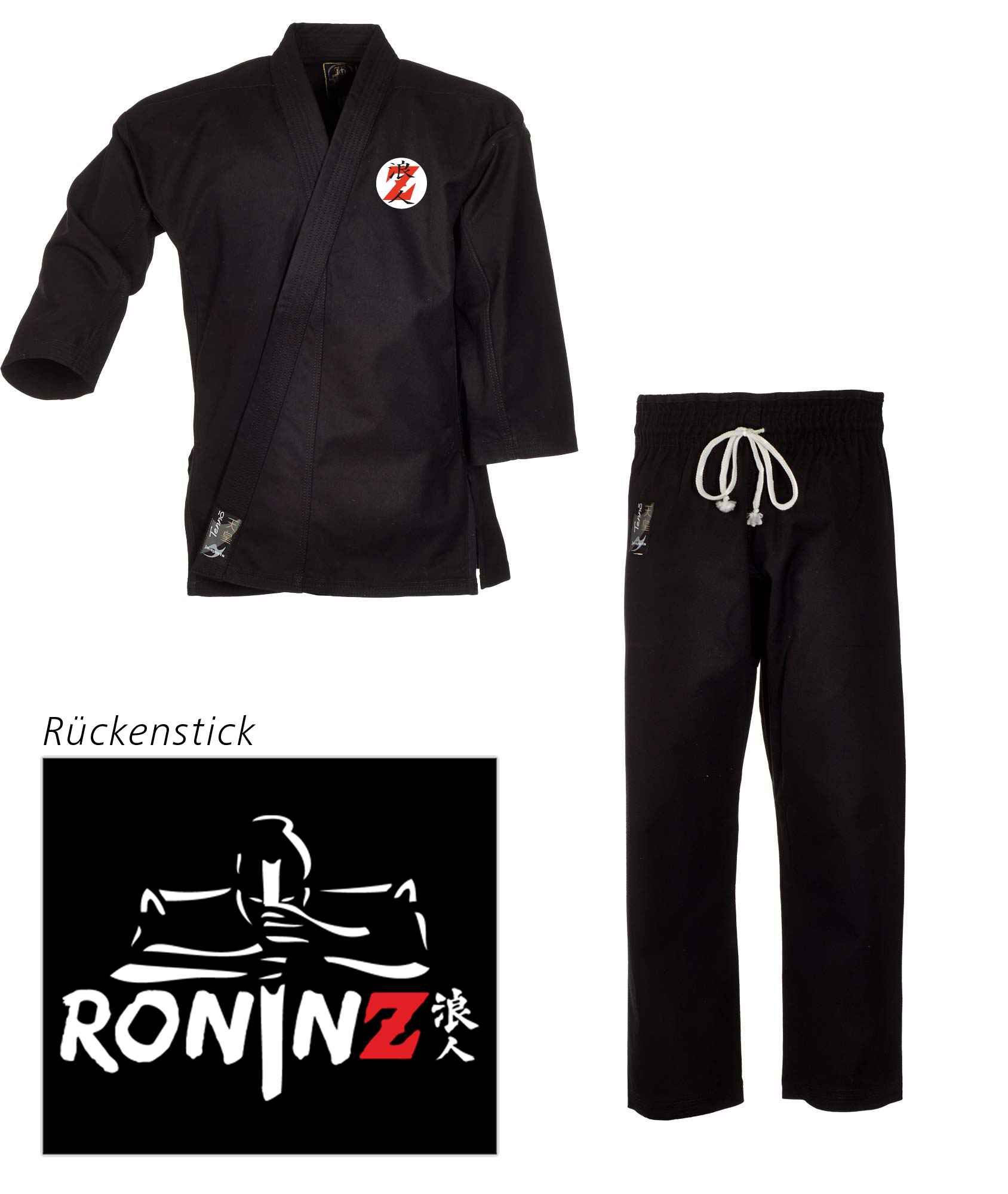 Ju-Jutsu Anzug "Tenno Classic" black RoninZ Edition