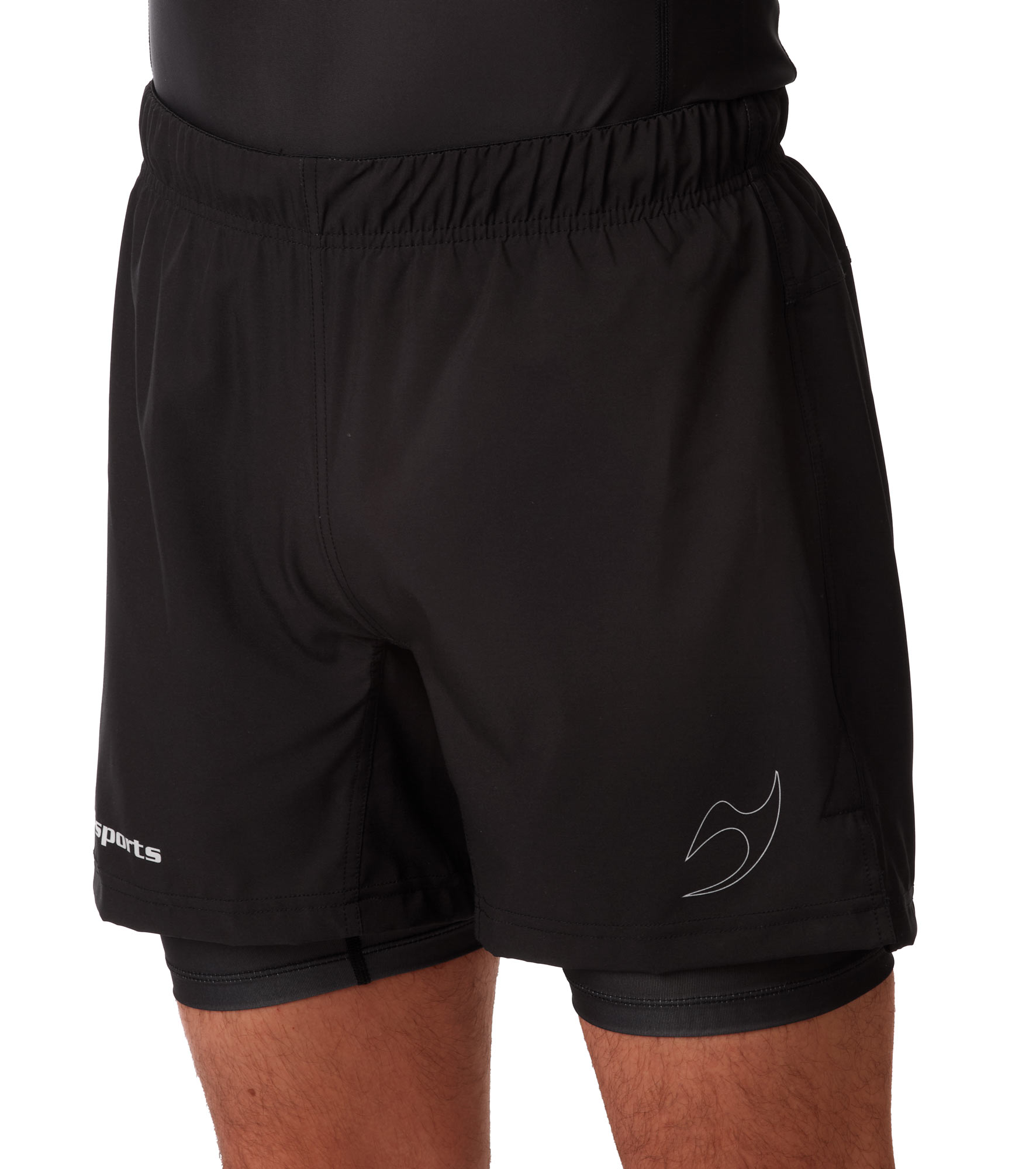Grappling shorts flex double black/black