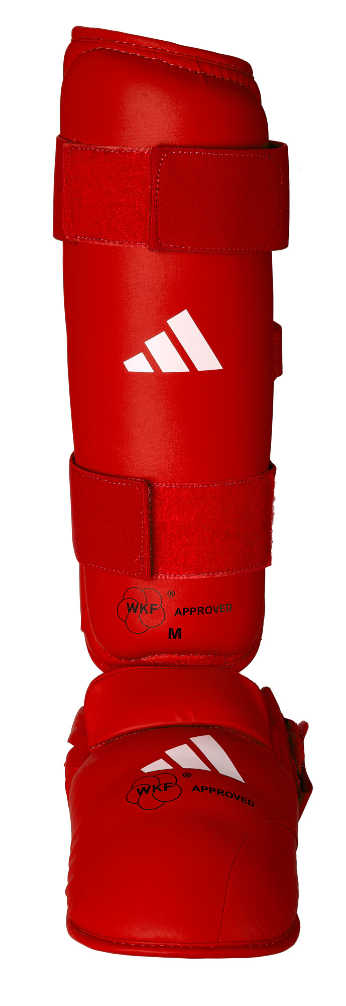 adidas karate shin & instep protector WKF approved 661.35 red adidas karate shin & instep protector WKF approved 661.35 red