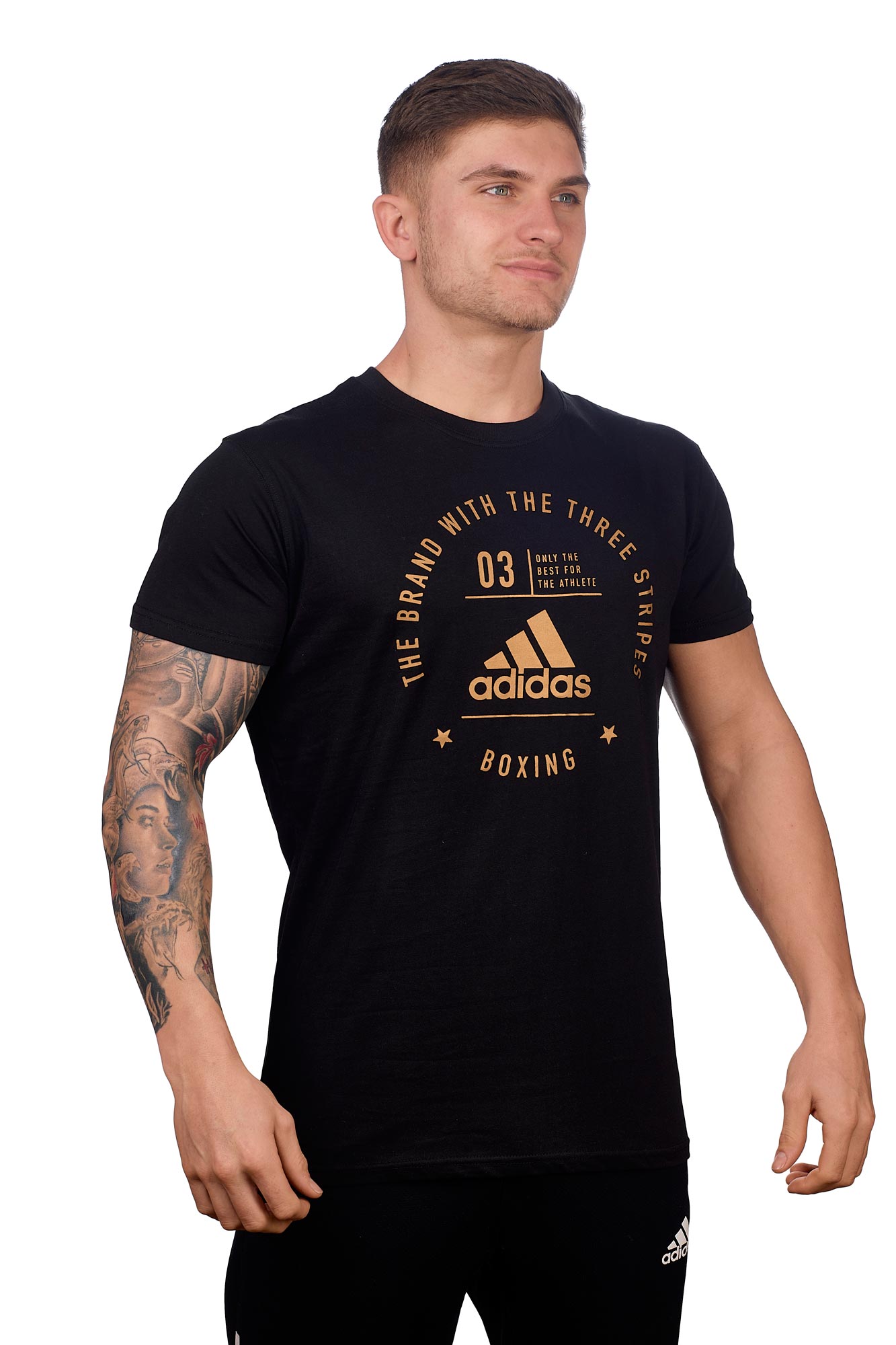 adidas Community T-Shirt "BOXING" black/gold, adiCL01B