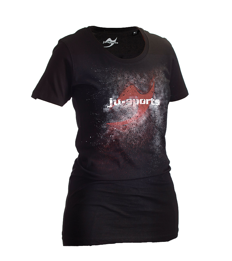 Ju Sports Dark-Line T-Shirt Jush Explosion schwarz-rot Lady