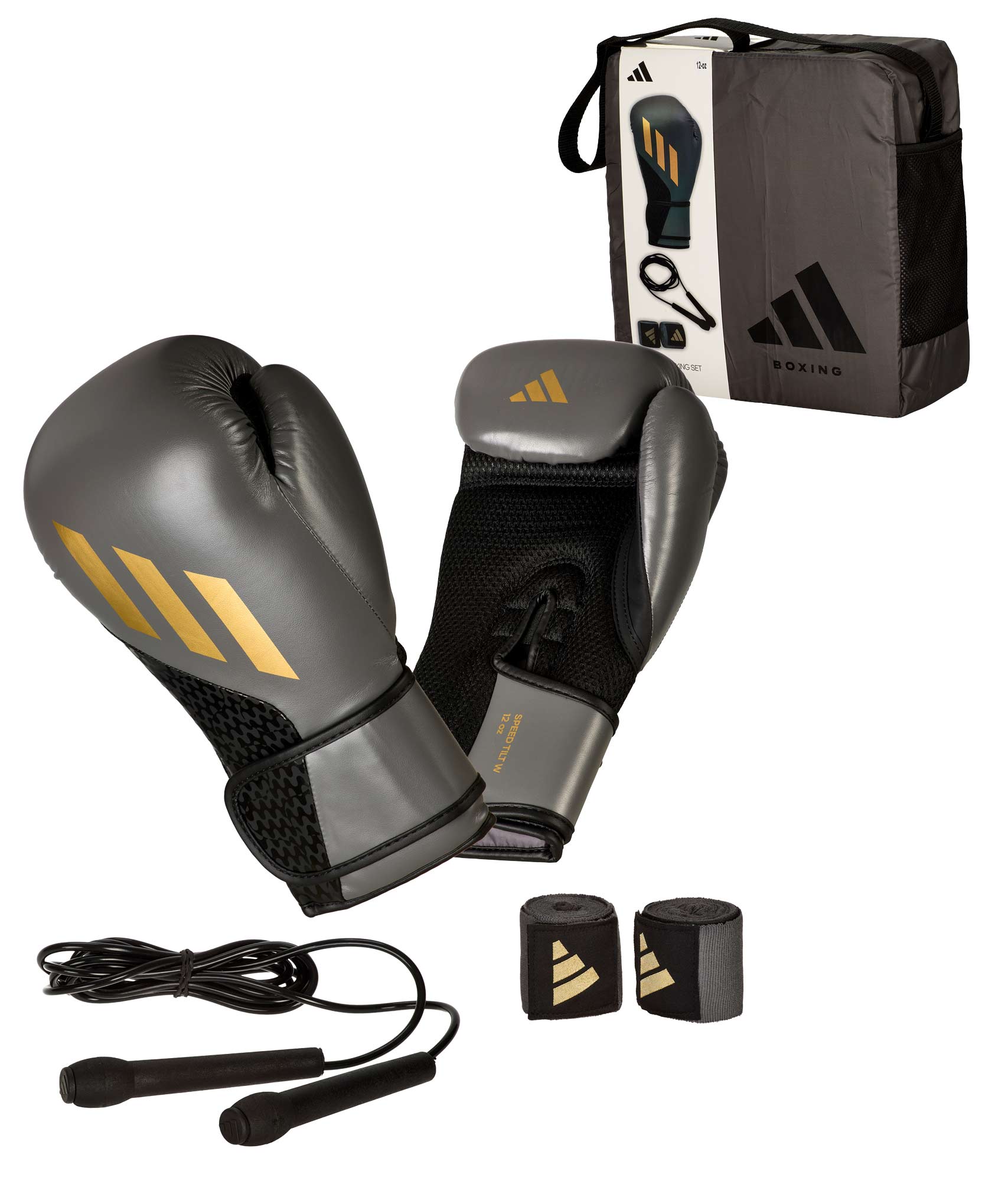 adidas Boxset - Handschuhe, Springseil, Bandagen, adiKITW