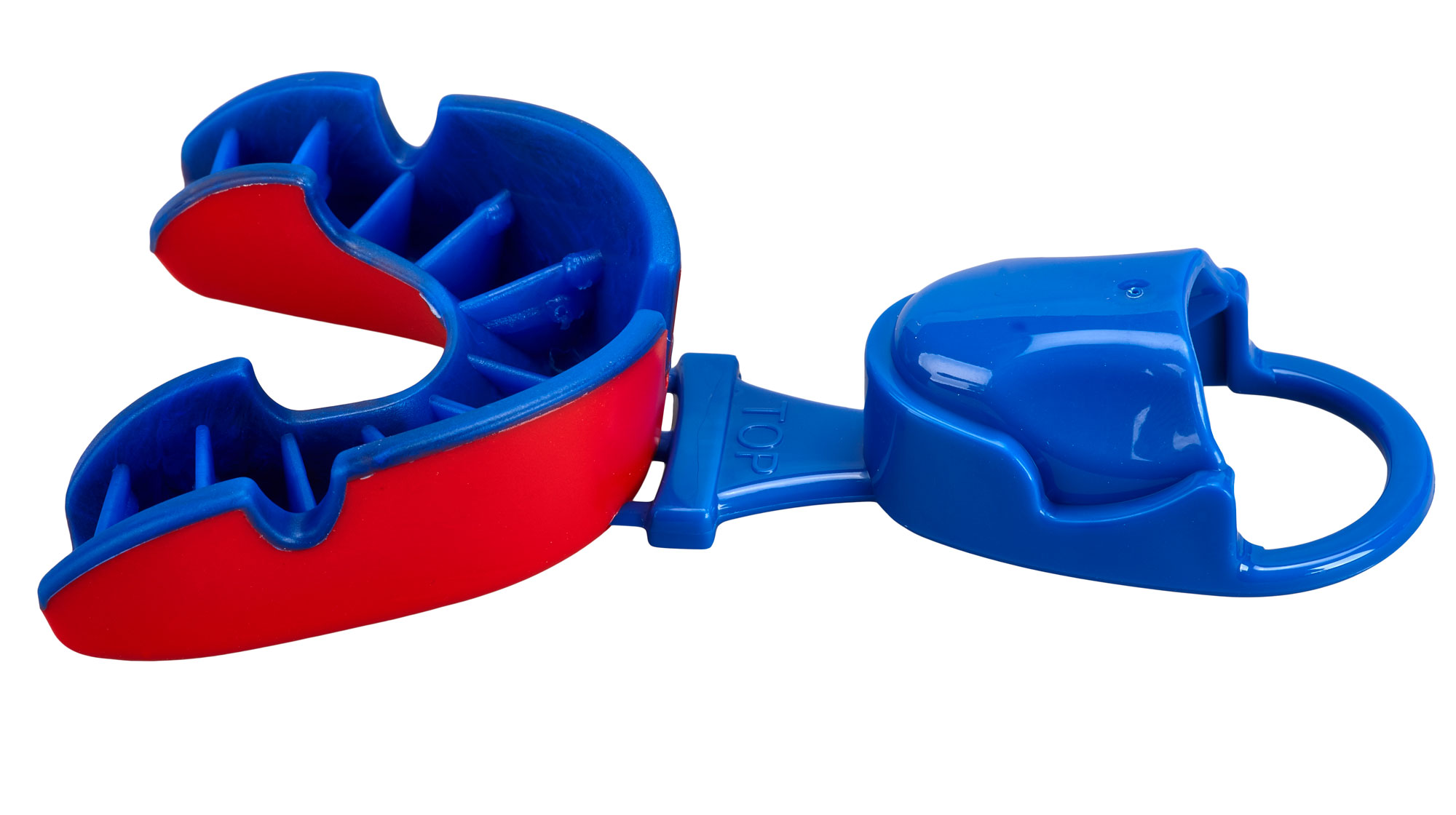 OPRO Mouthguard Silver Level Junior red/blue
