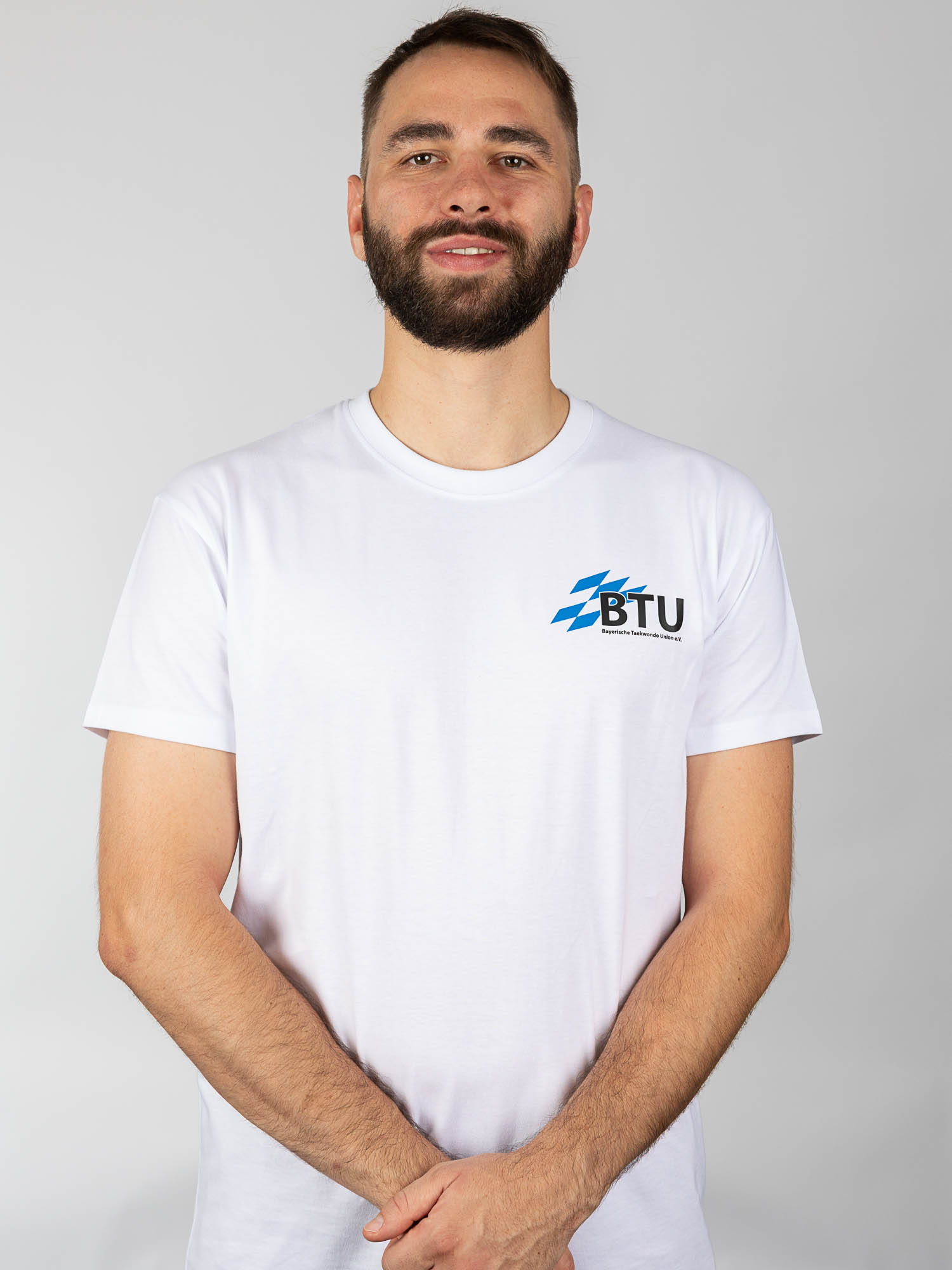 Tee, T-Shirt, Weiß, Logo, BTU