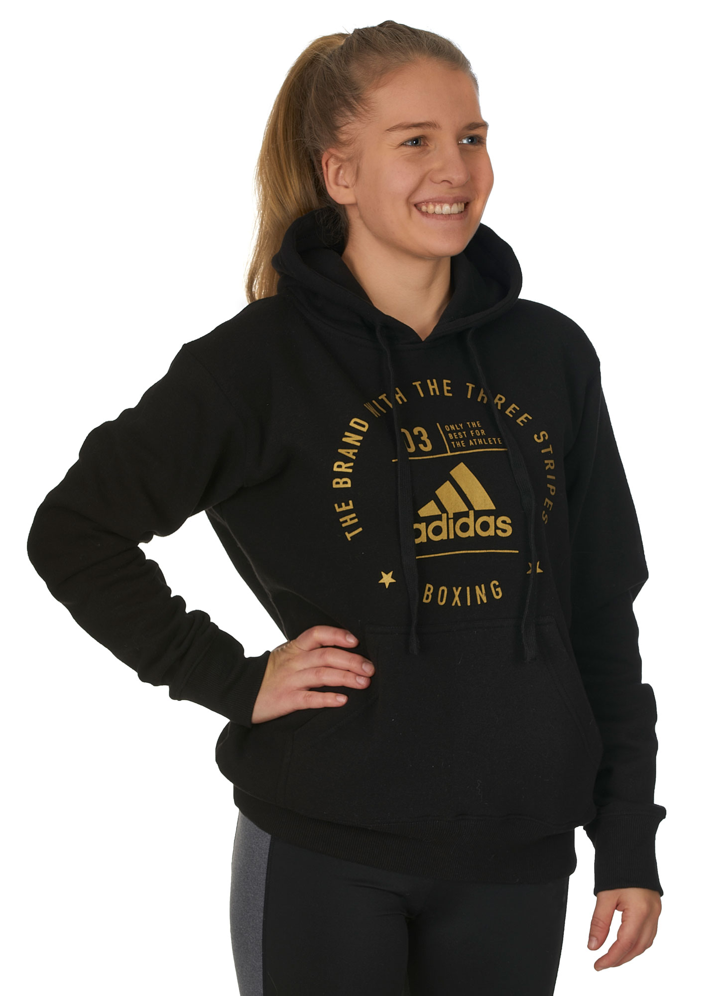 adidas Community Hoody BOXING black/gold, adiCL02B