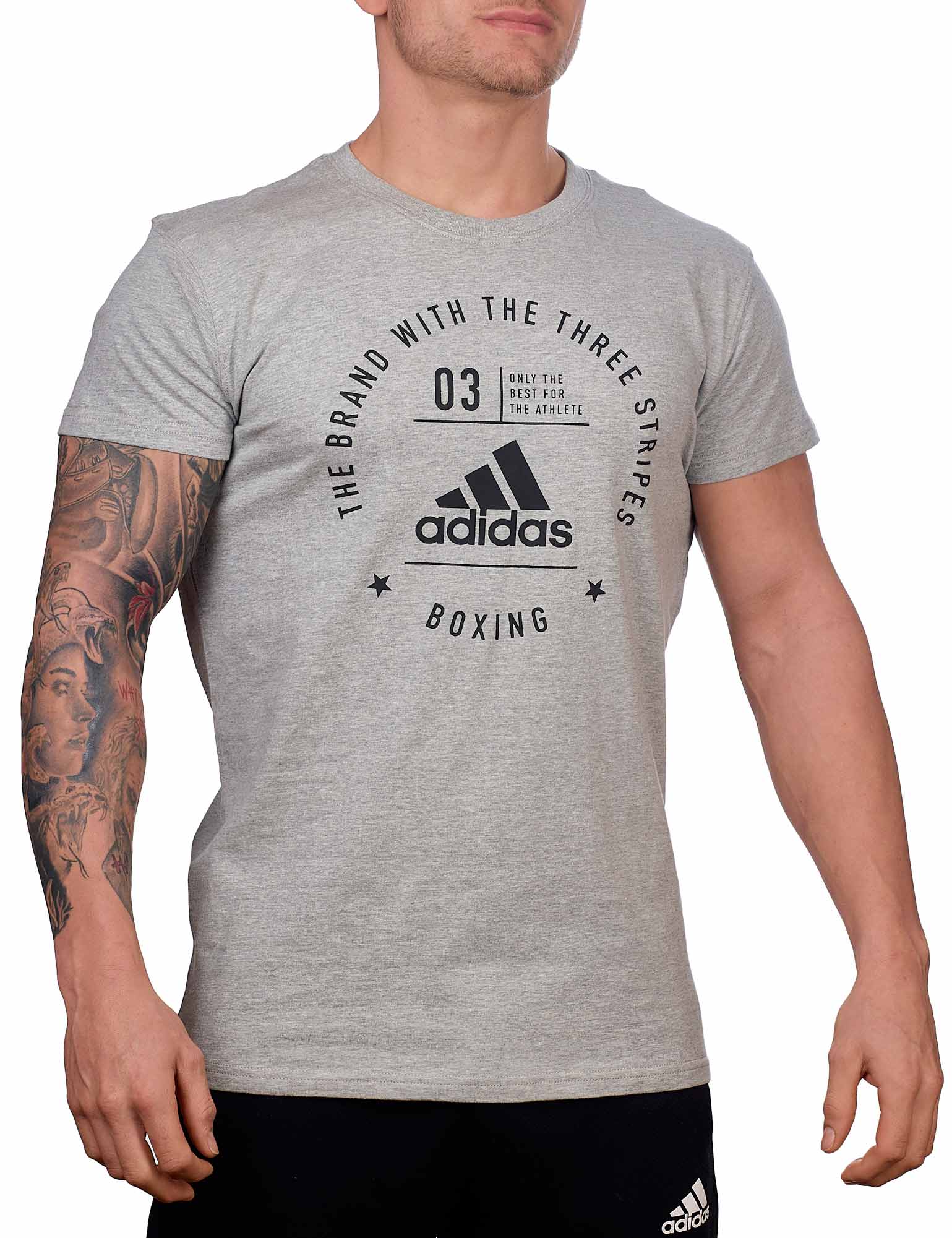 adidas Community T-Shirt "BOXING" grey/black, adiCL01B