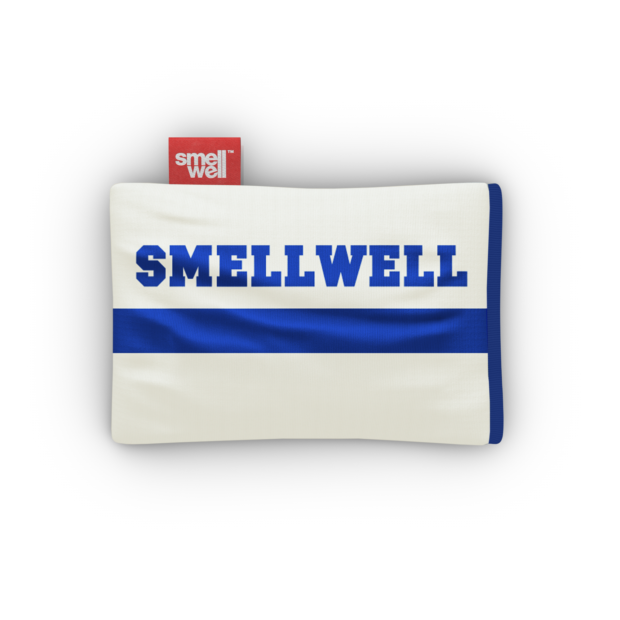 Tasche,  Canvas-Tasche, blauer Streifen, weiße Tasche, SmellWell