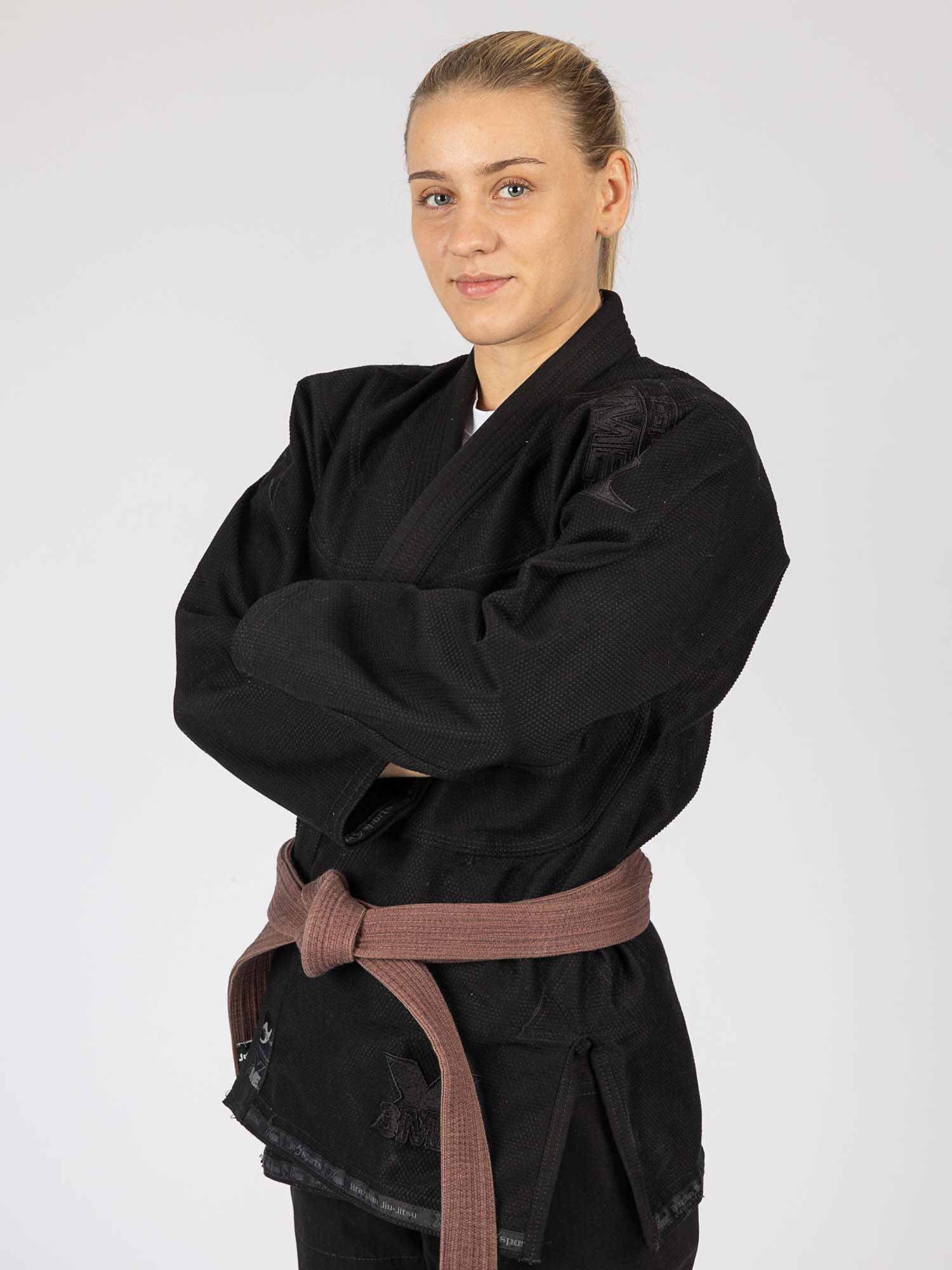 judogi, martial arts, gi, schwarz, brauner-gürtel