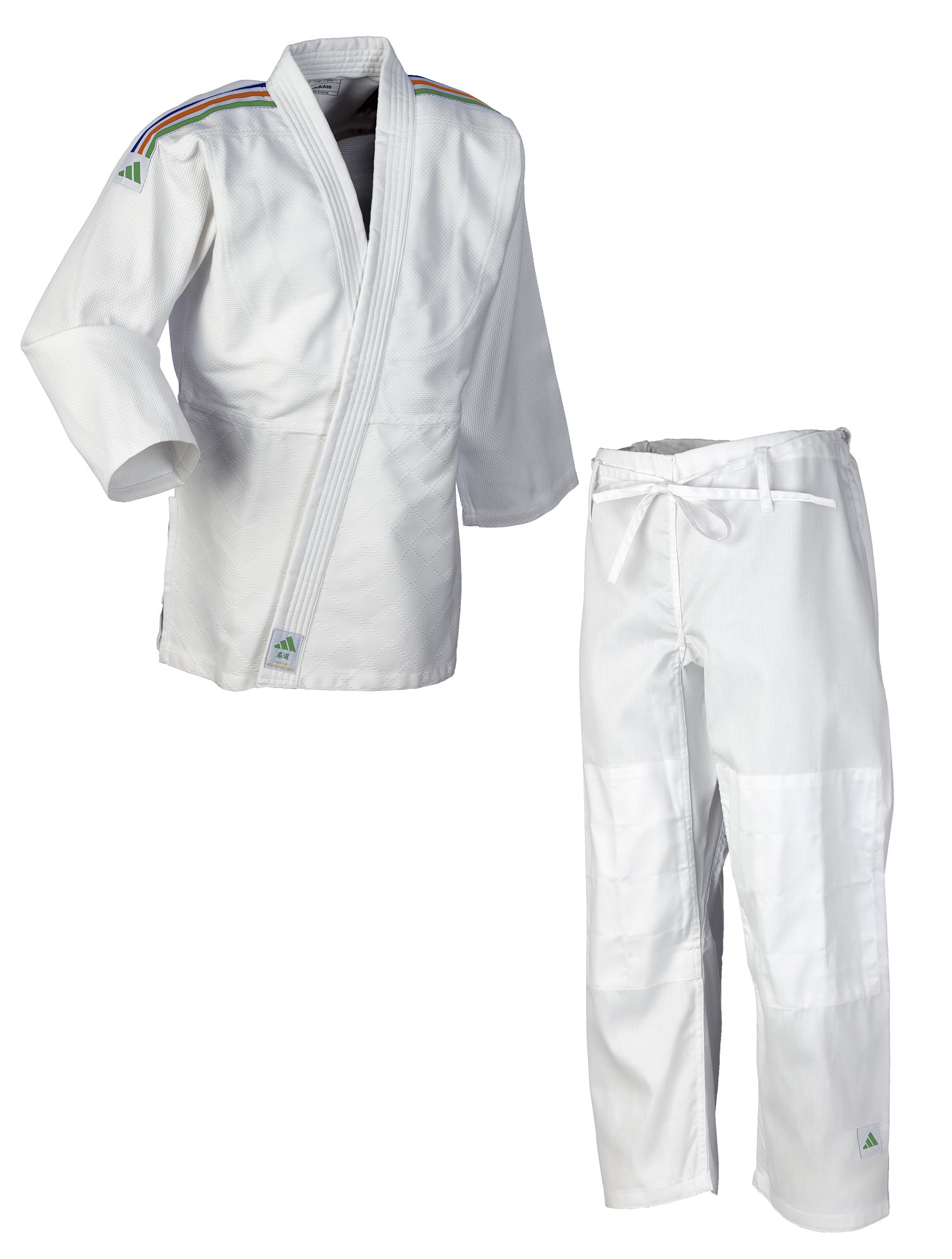 adidas Judo-Anzug Club weiß/gradient solar, J350