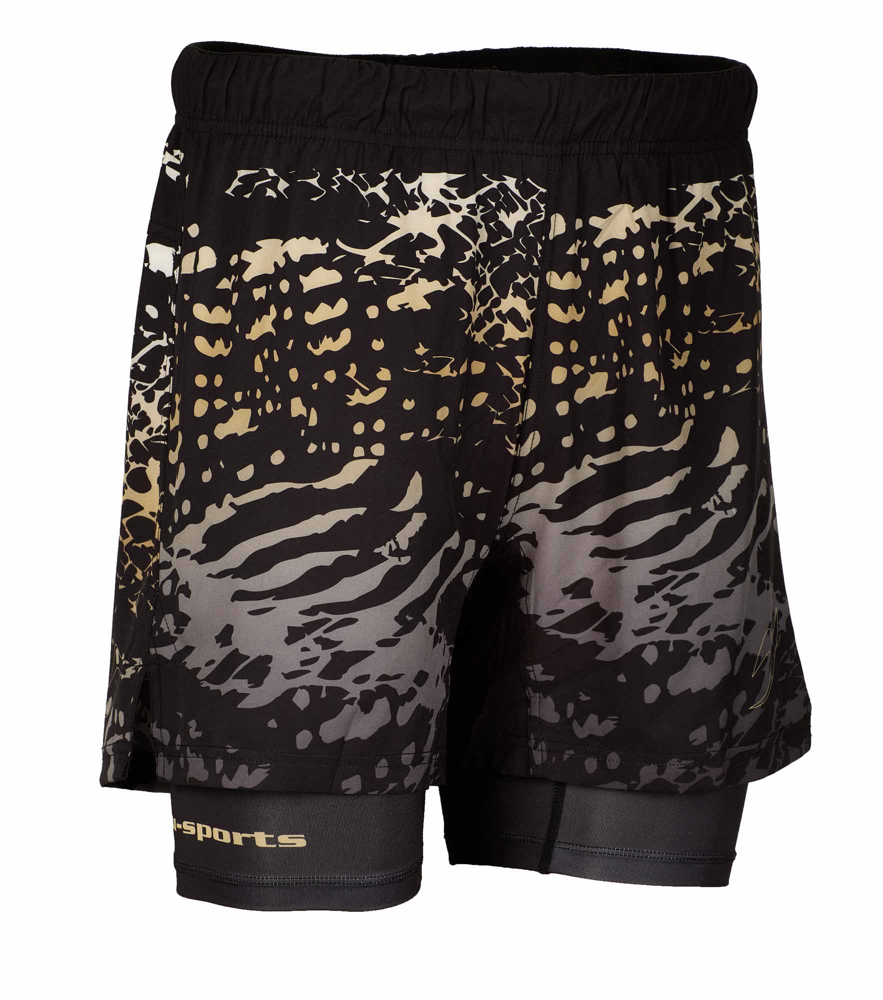 Grappling shorts flex double black/black
