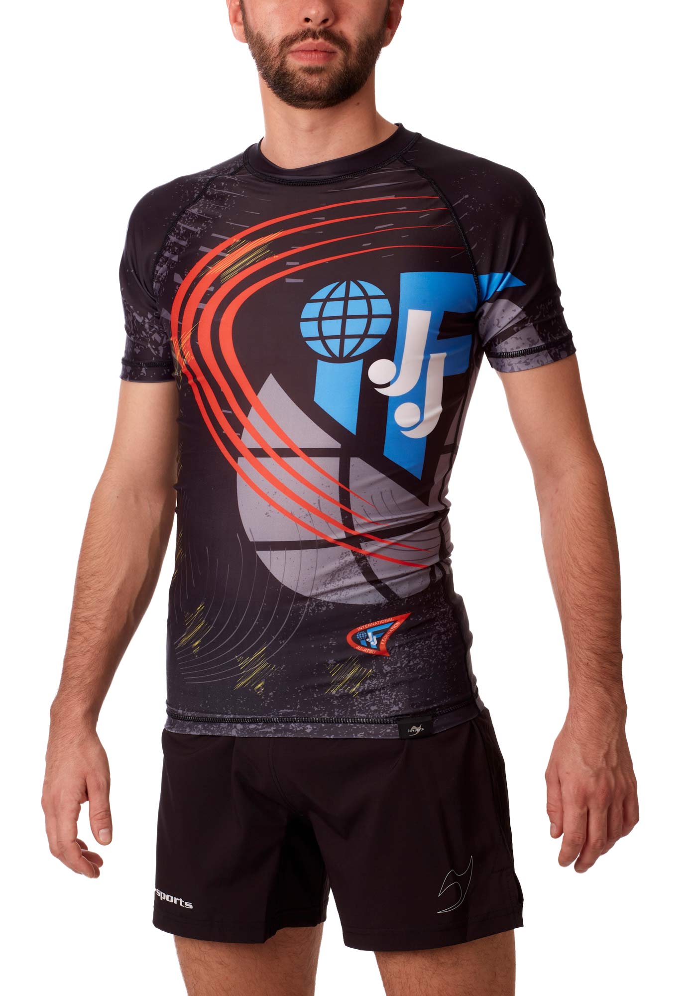 Rashguard shortsleeve white - JJIF approved