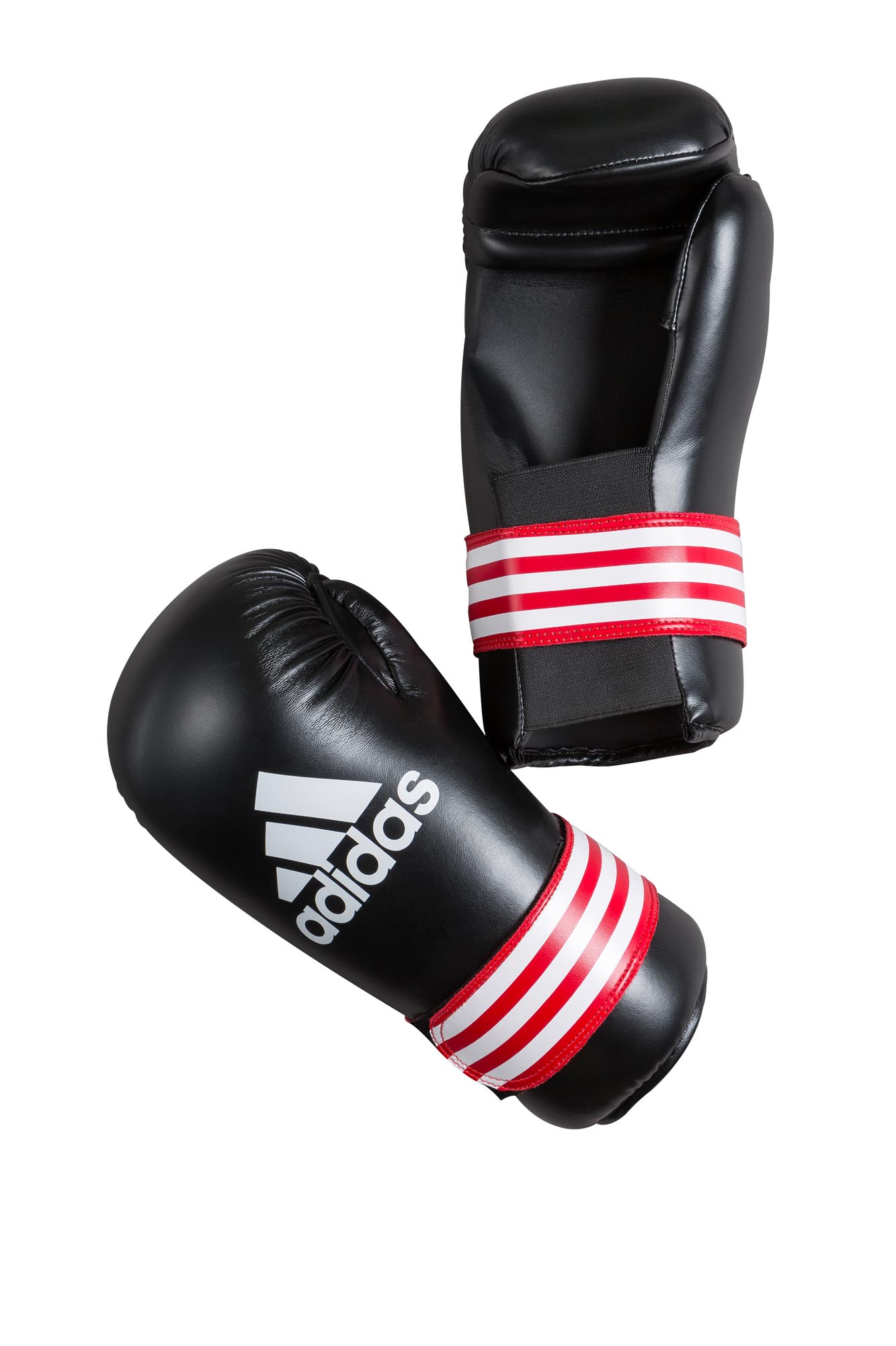 adidas semi contact kick boxing glove ADIBFC01, black/red