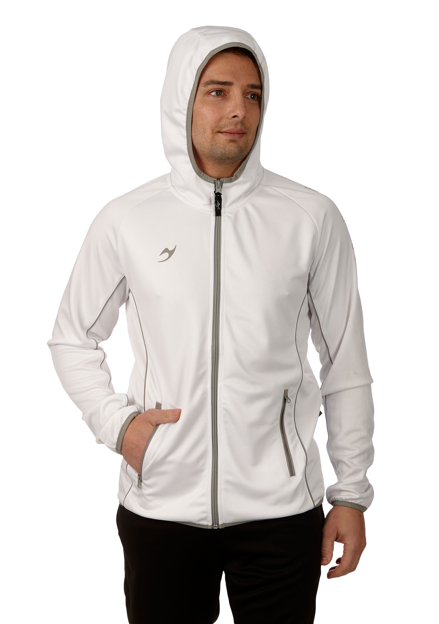 Teamwear C3 Hooded Team Jacket weiß