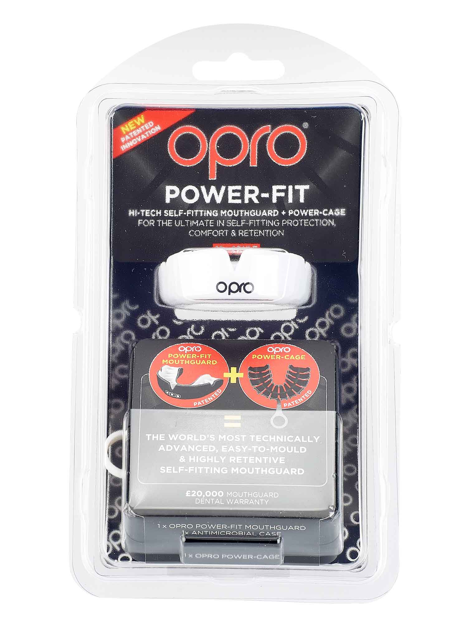 OPRO Zahnschutz PowerFit White/Gold