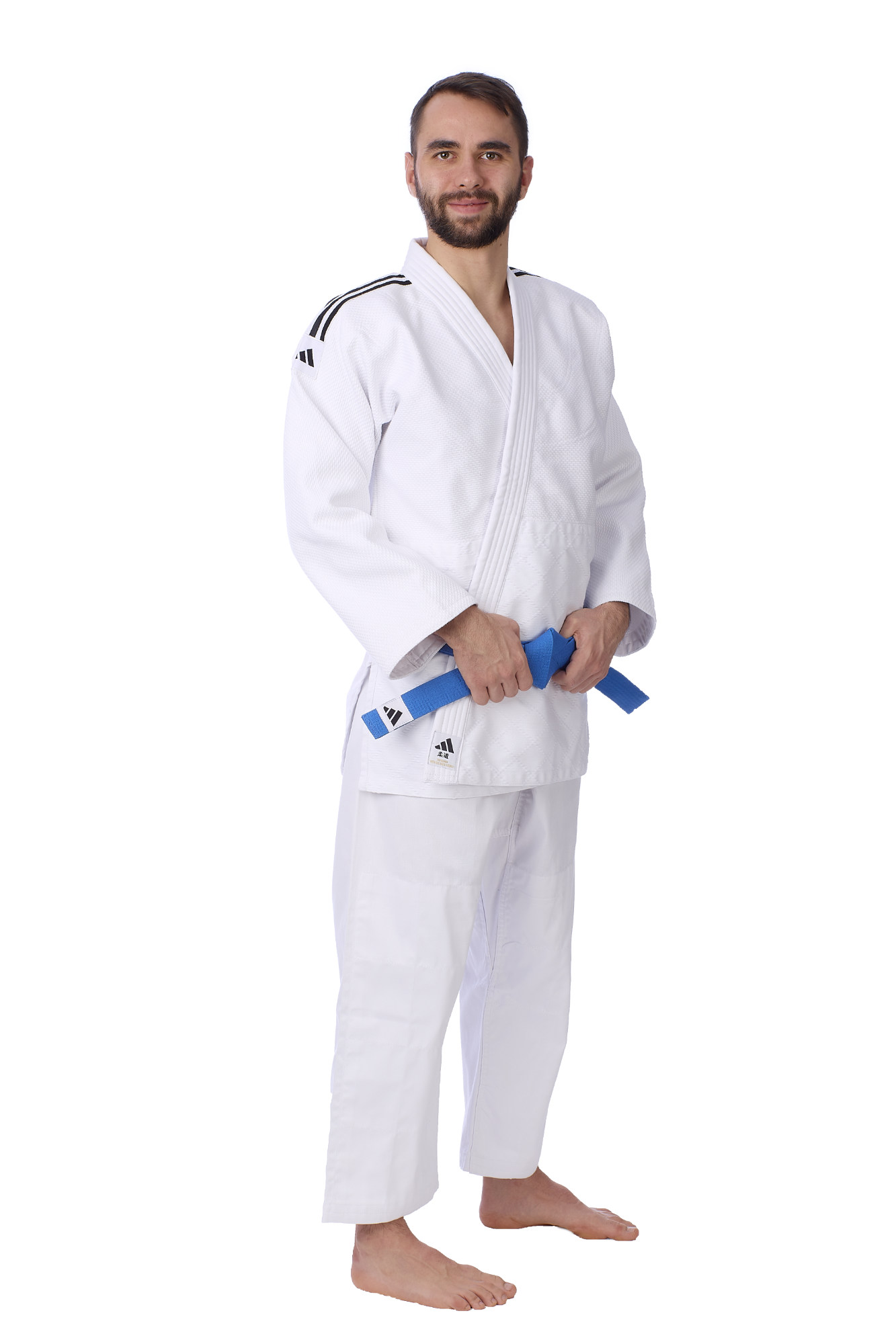 adidas judo gi Contest J650 white/black stripes