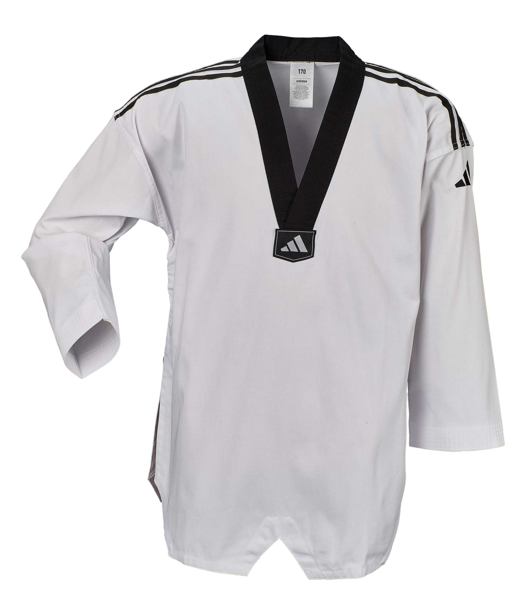 adidas Taekwondoanzug, Adi Club 3 stripes, schwarzes Revers, ADITCB02