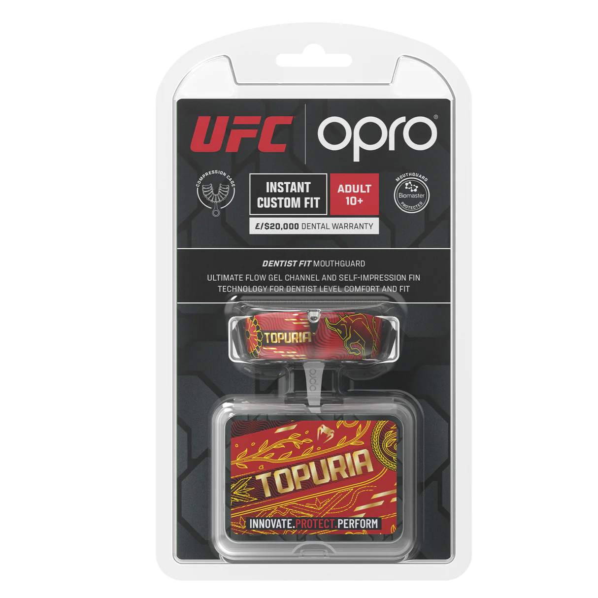 OPRO Zahnschutz Instant Custom Fit UFC Fighter Senior Topuria