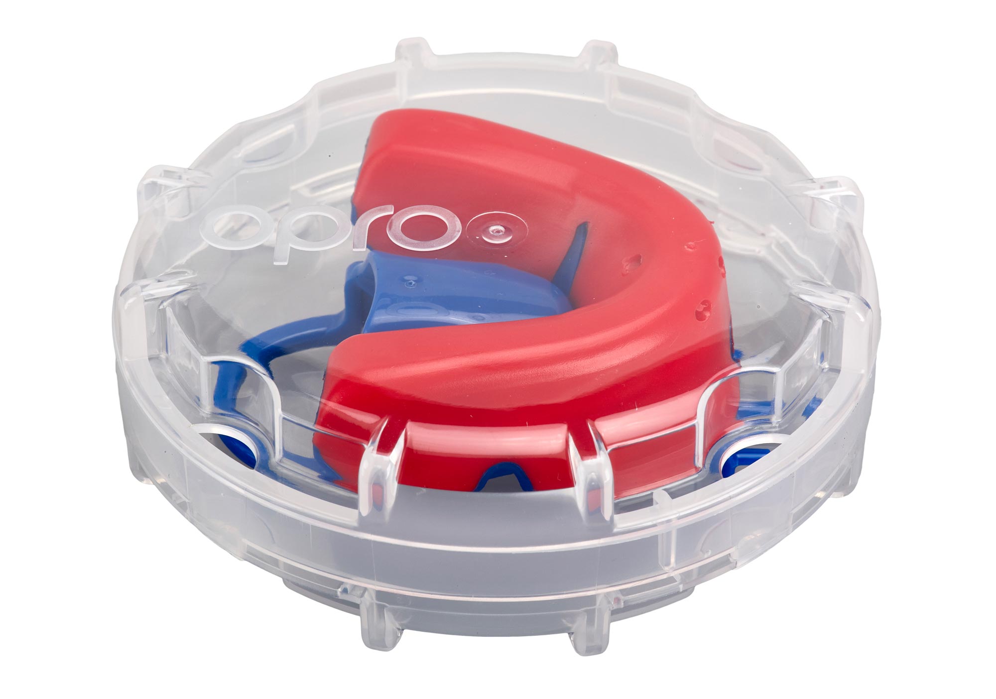 OPRO Mouthguard Silver Level Junior red/blue