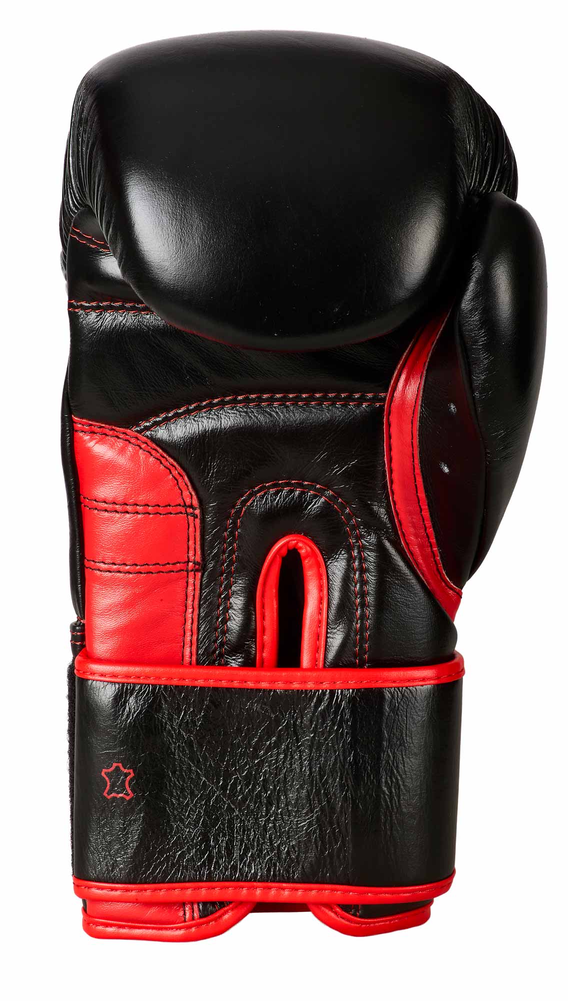 Boxing glove Training pro leather V2 black/red