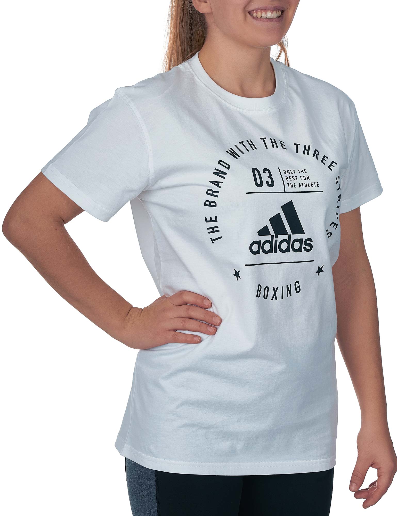 adidas Community Line T-Shirt Boxing Performance adiCL01B white
